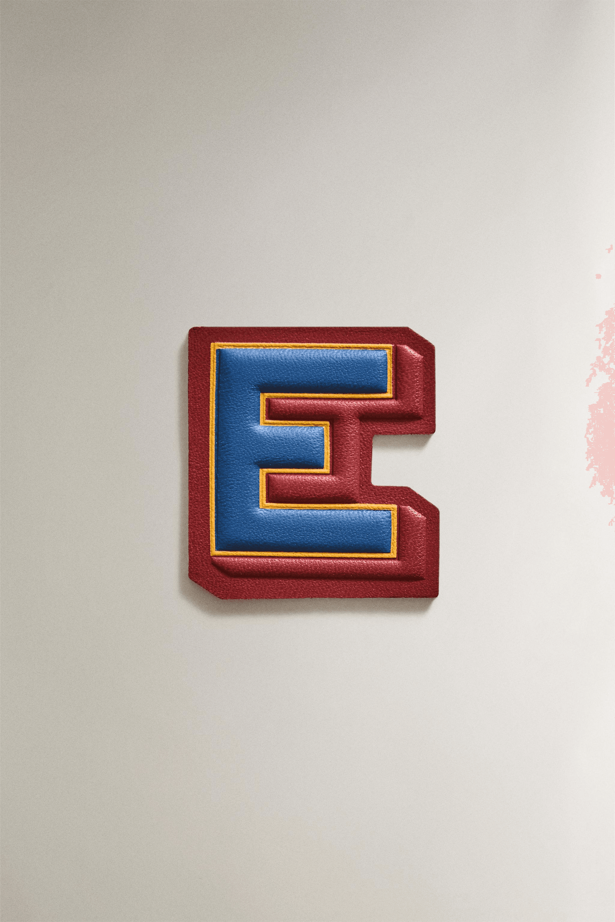 LEATHER LETTER E PATCH - Image 1