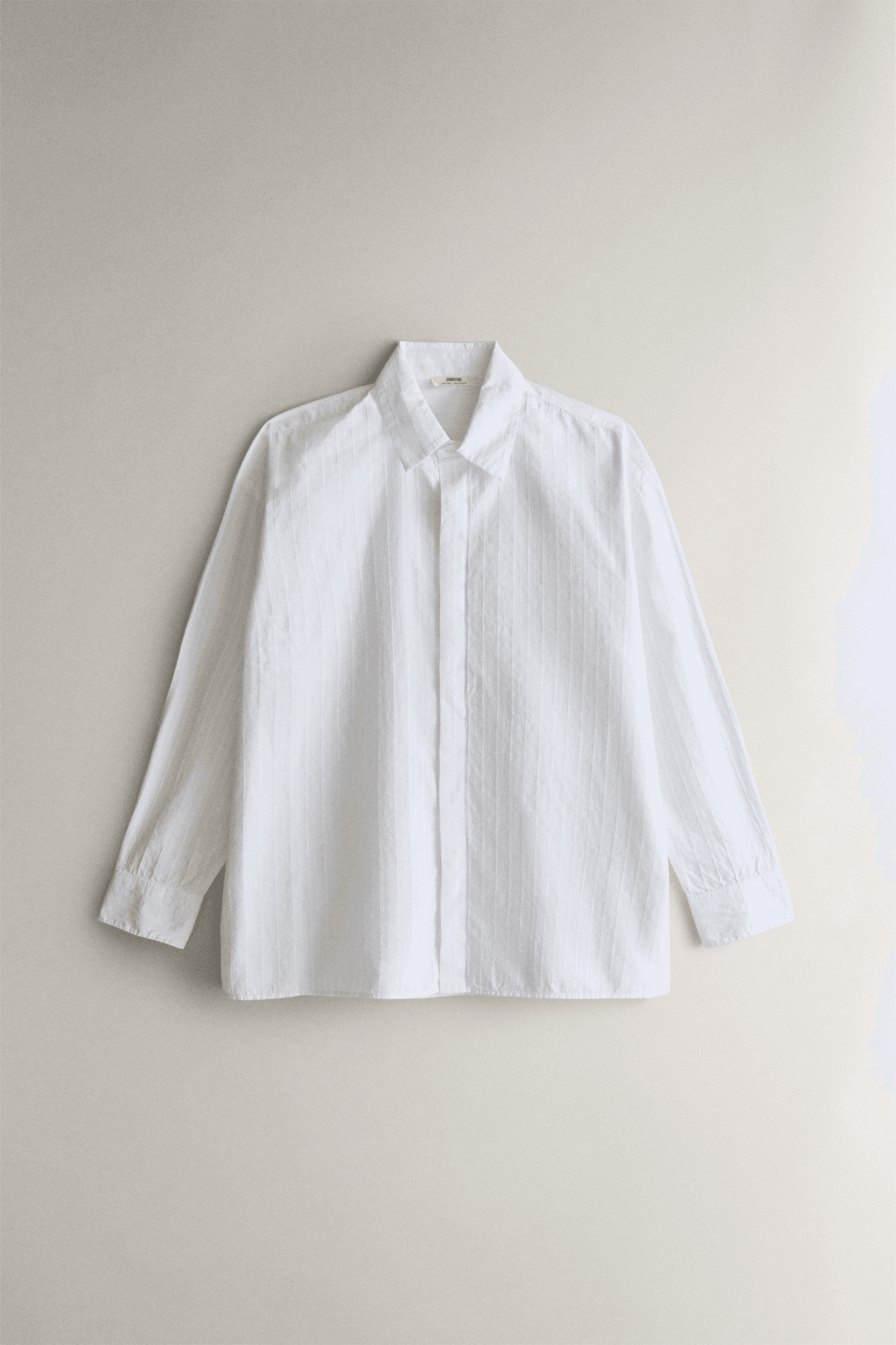LONG SLEEVE COTTON SHIRT - Image 1