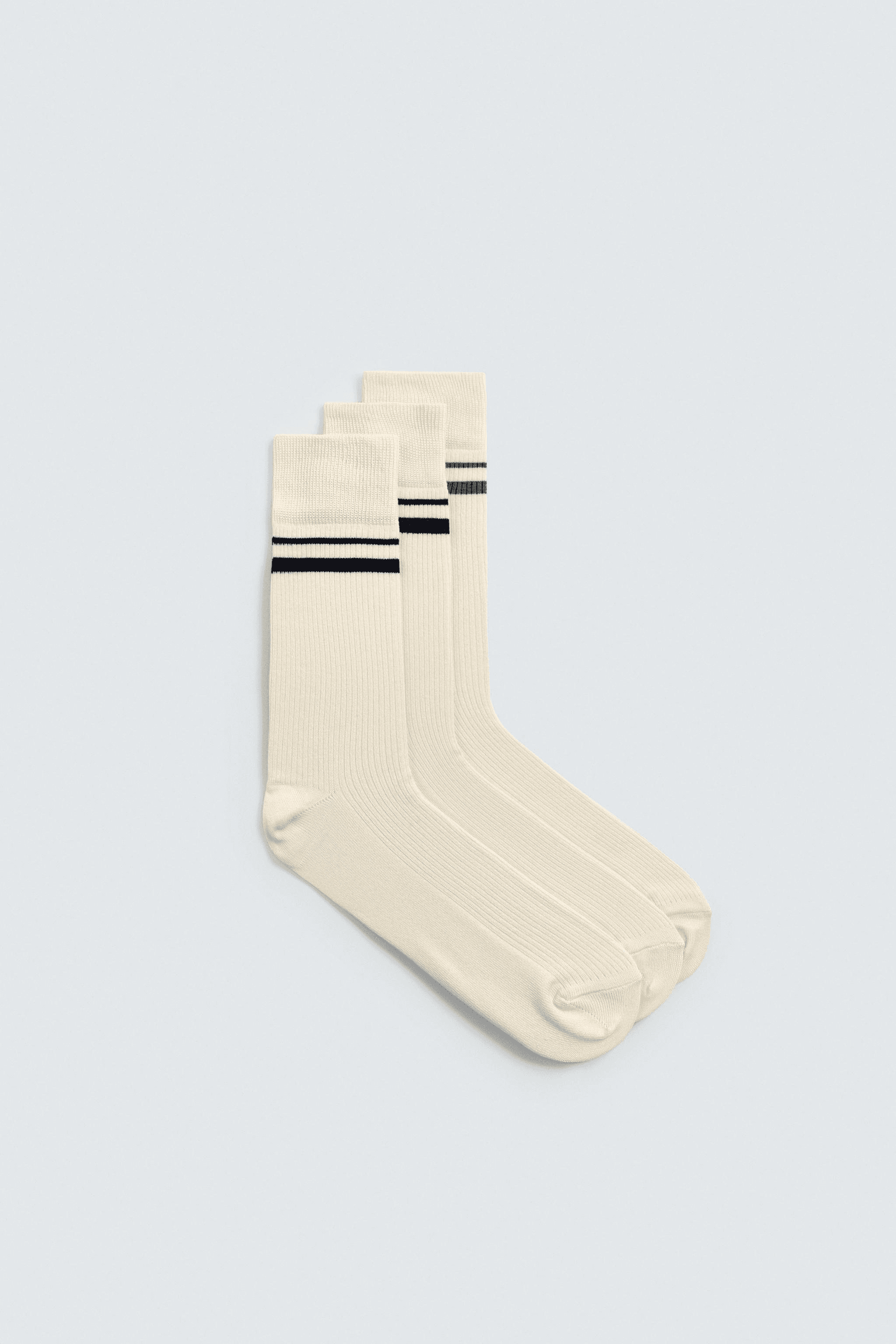 THREE-PACK OF STRIPED SOCKS - Image 1