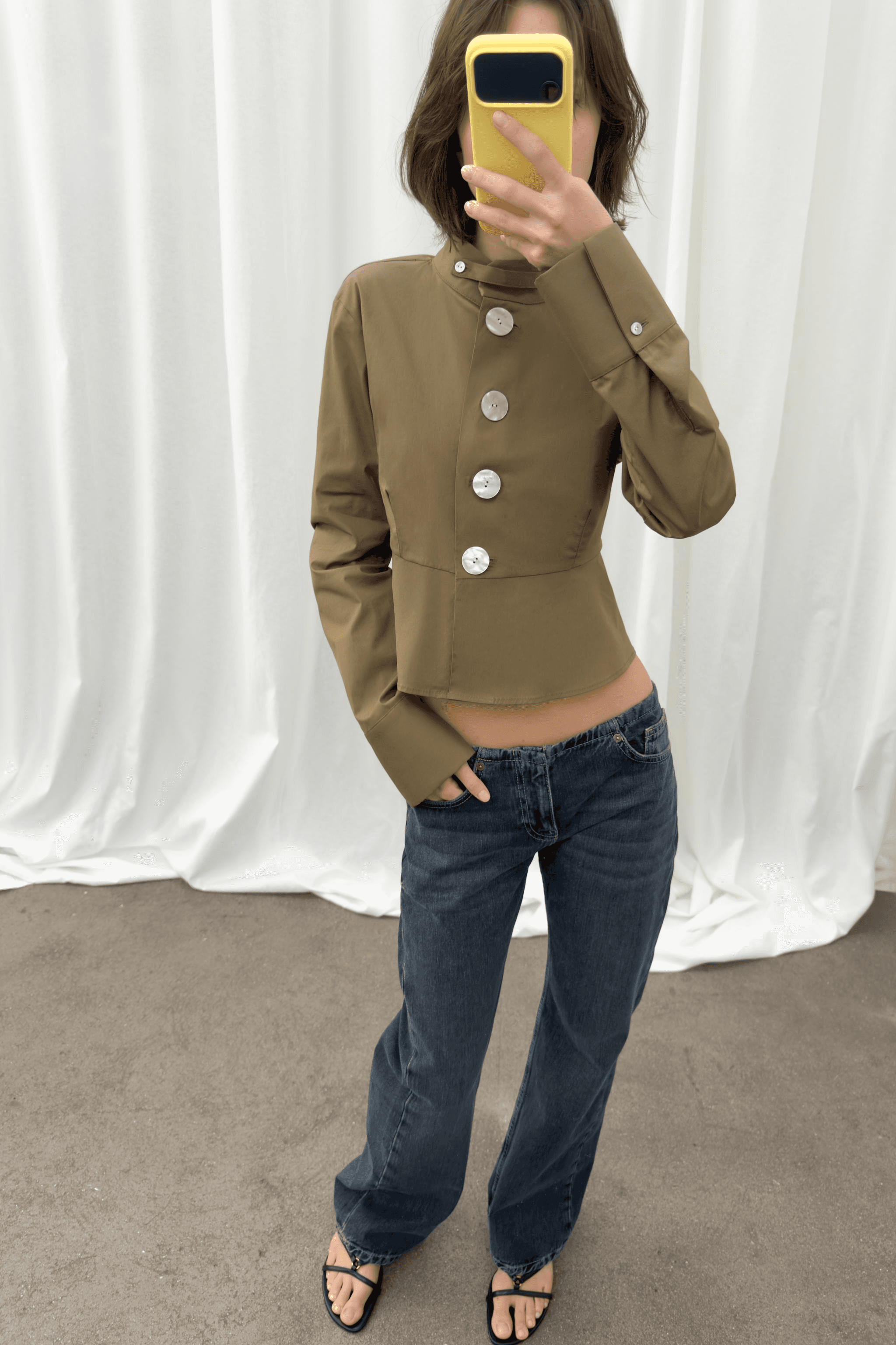 BUTTON POPLIN SHIRT - Image 1