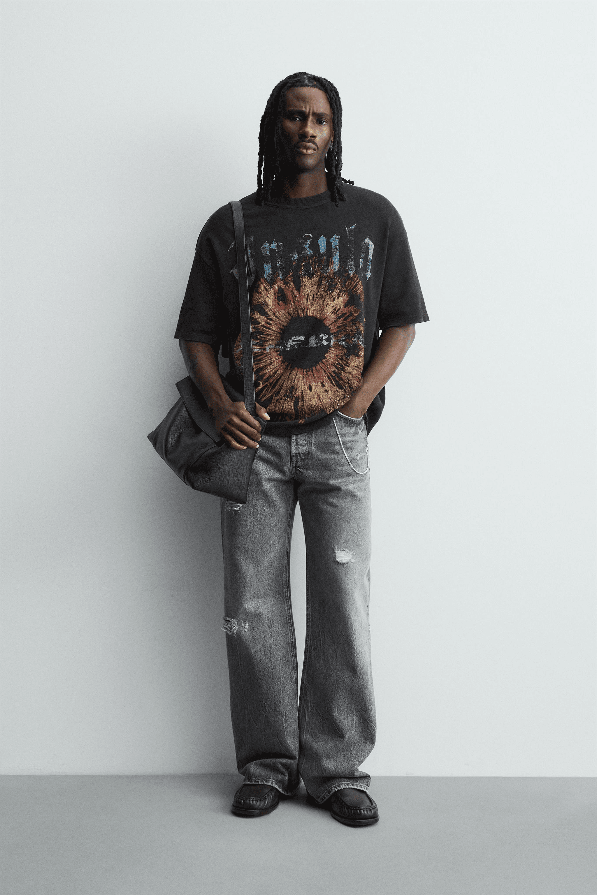 COMBINED PRINT KNIT T-SHIRT - Image 1