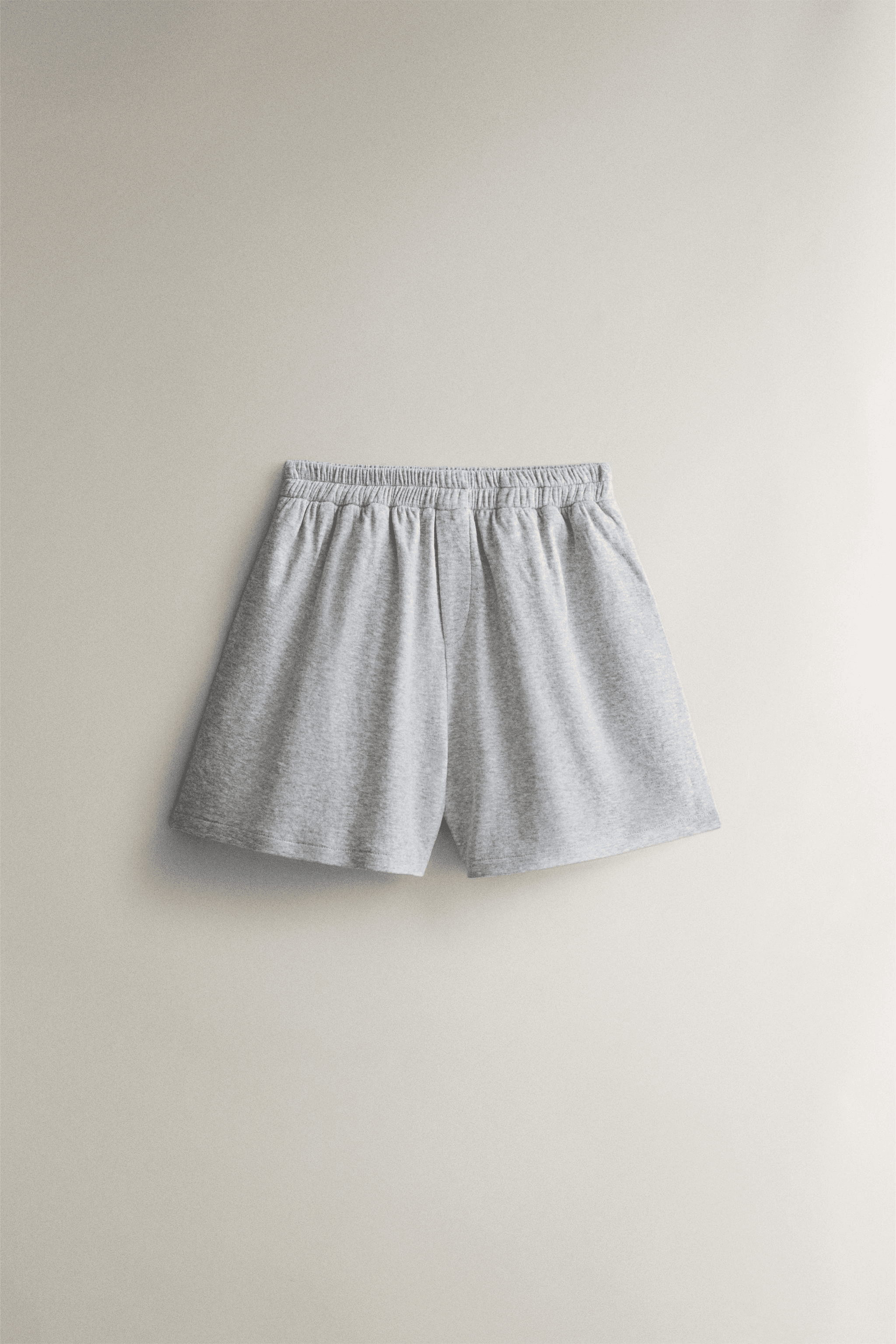 REVERSIBLE COTTON SHORTS - Gray - Image 1