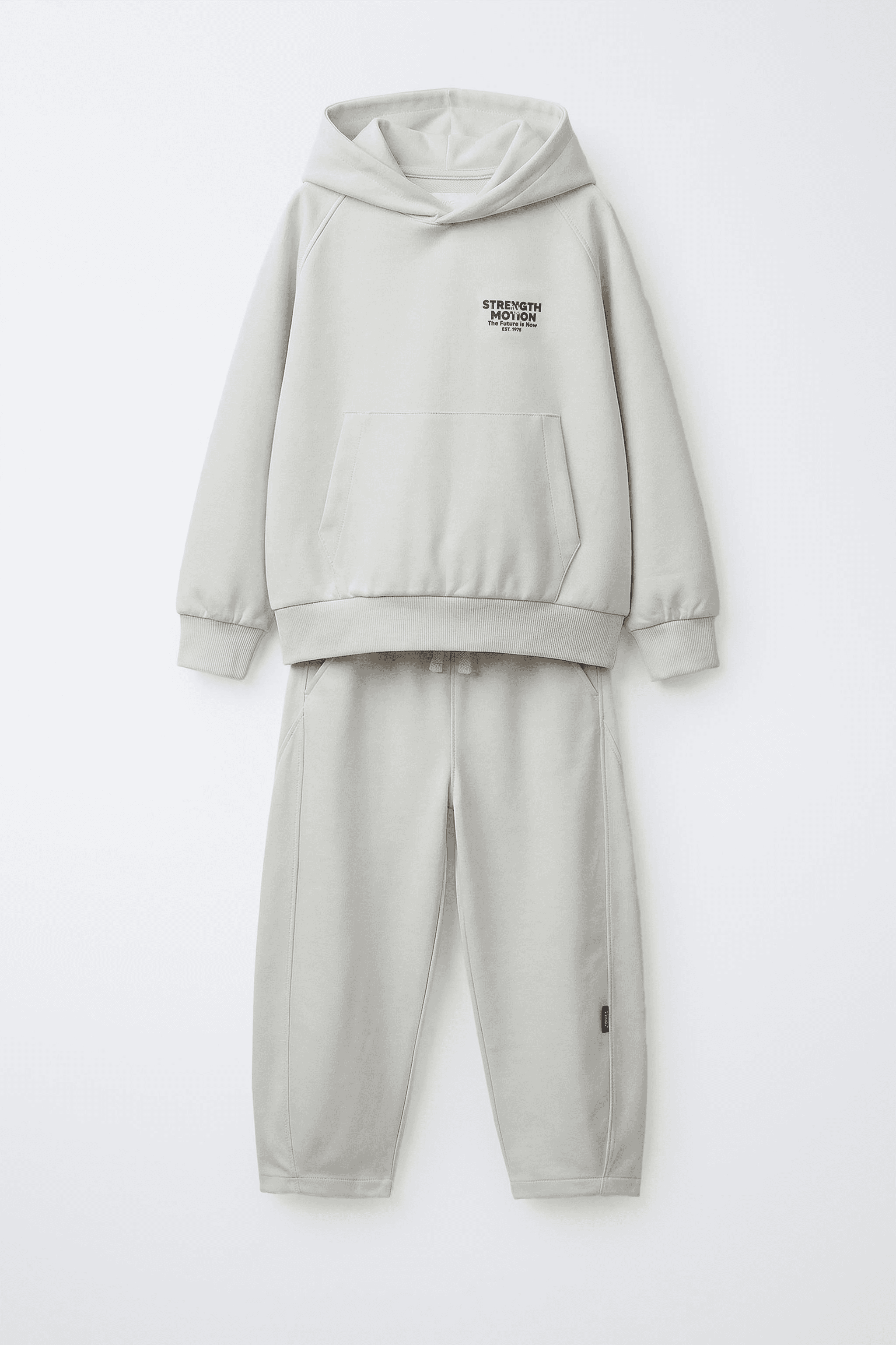 INTERLOCK SWEATSHIRT AND JOGGER SET - Image 1