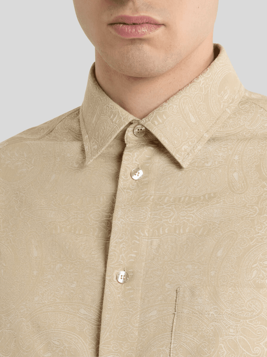 PAISLEY COTTON JACQUARD SHIRT - Image 1