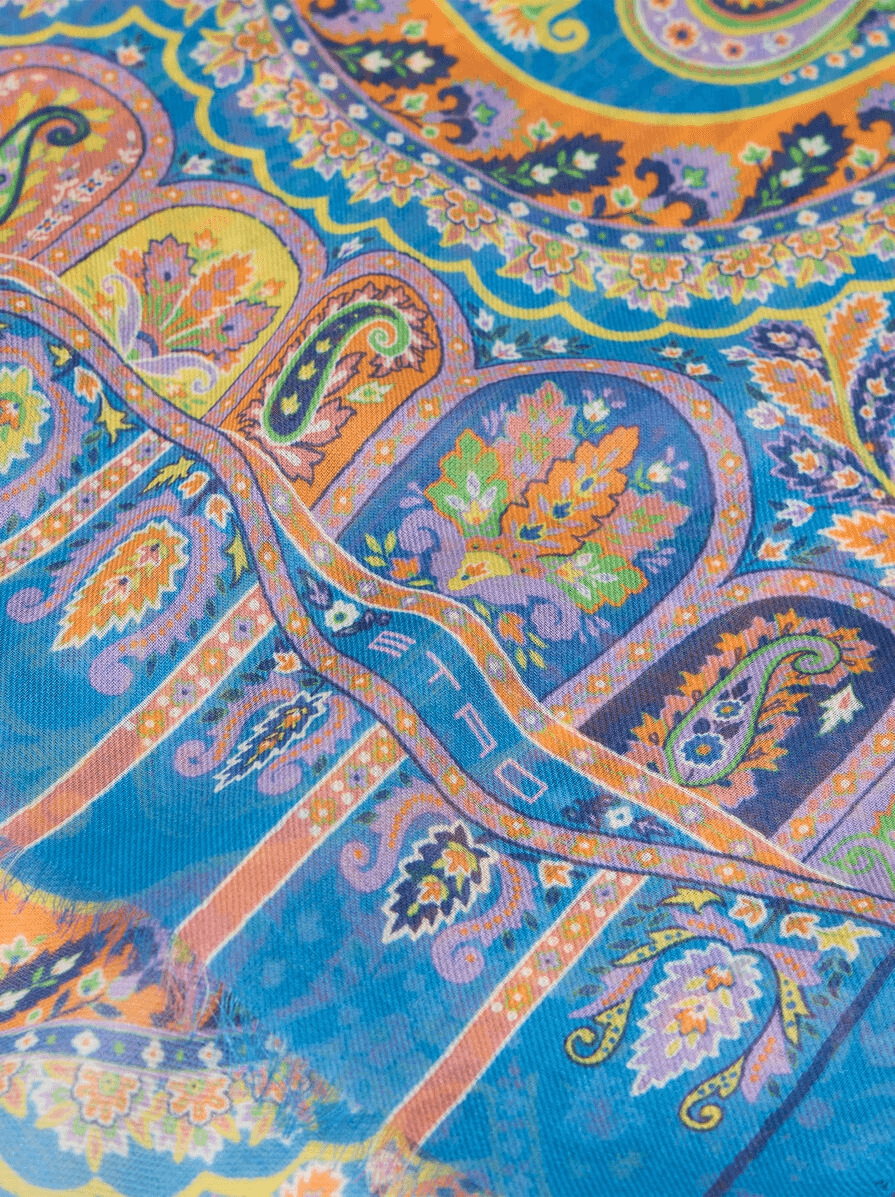 FLORAL PAISLEY SCARF - Image 1