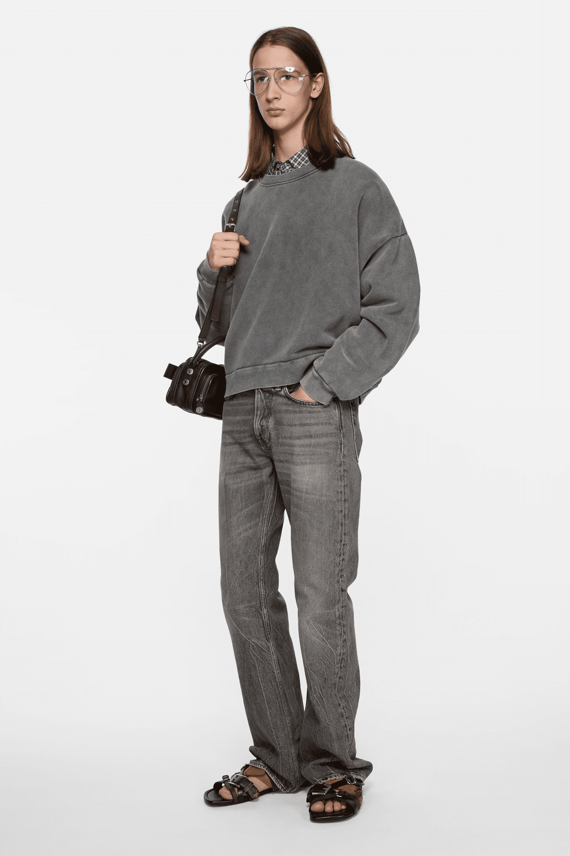 Rubber logo fleece sweatshirt - Image 1