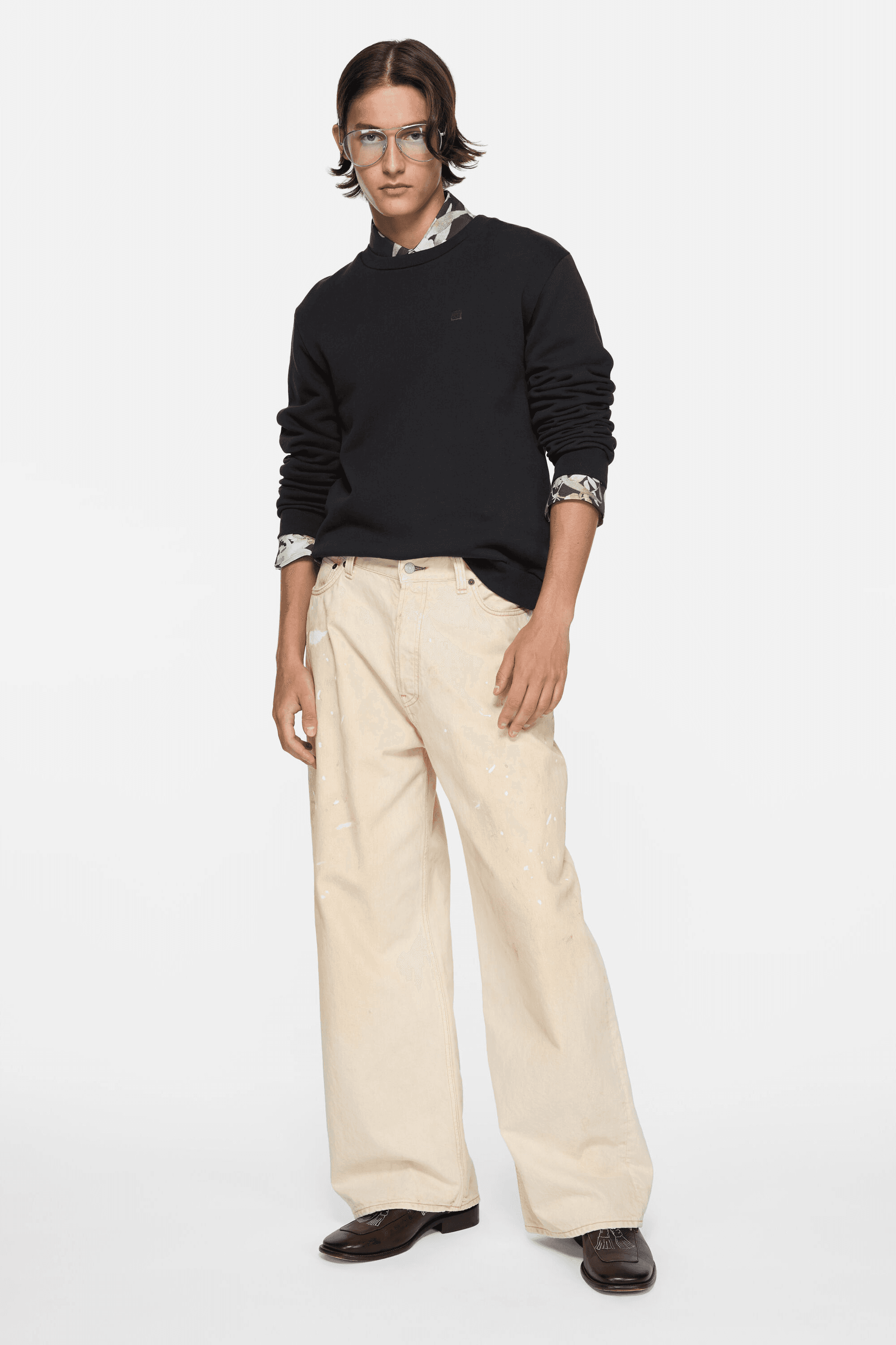 Fleece face logo sweatshirt - Image 1