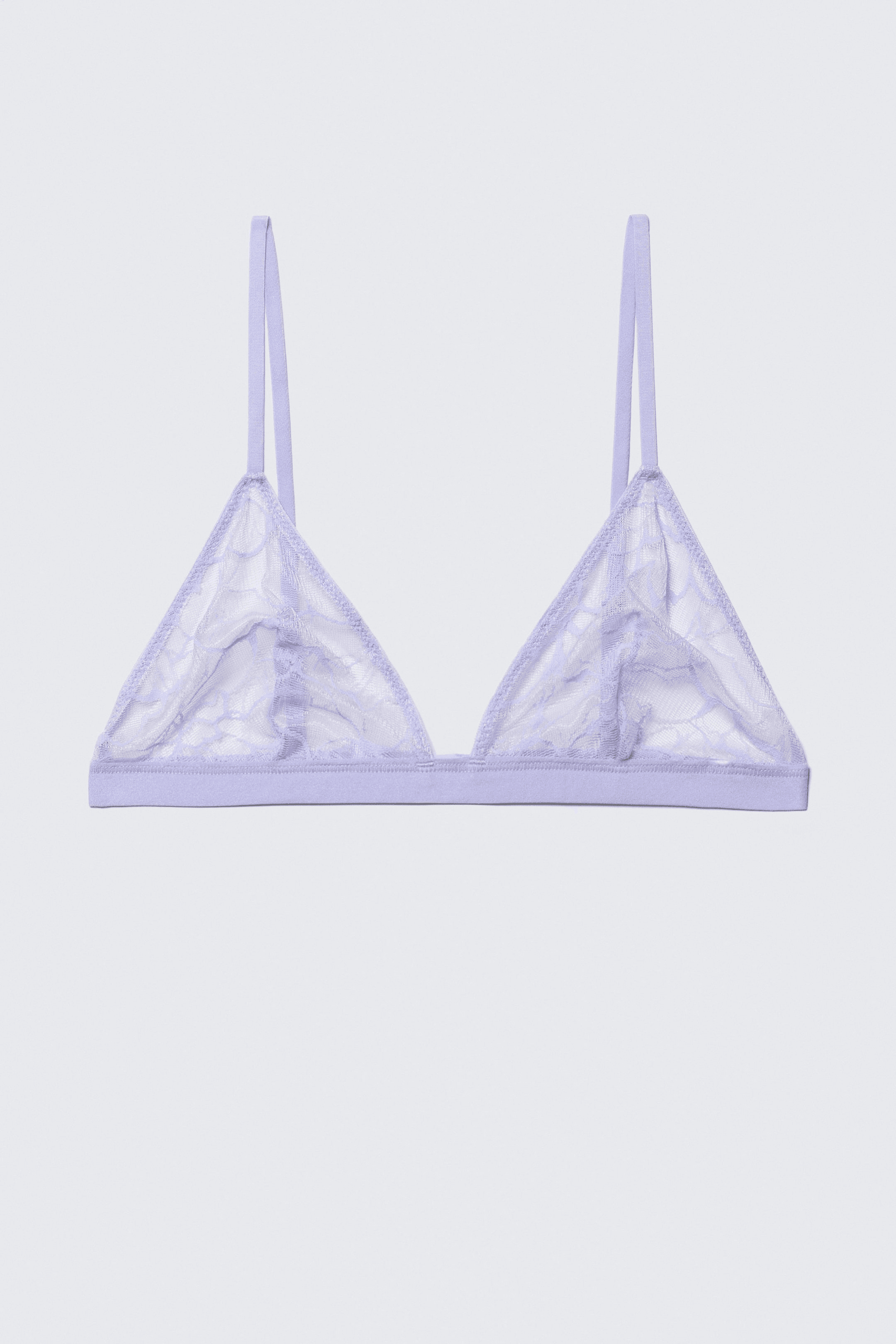 Swirly Lace Triangle Bra - Image 1
