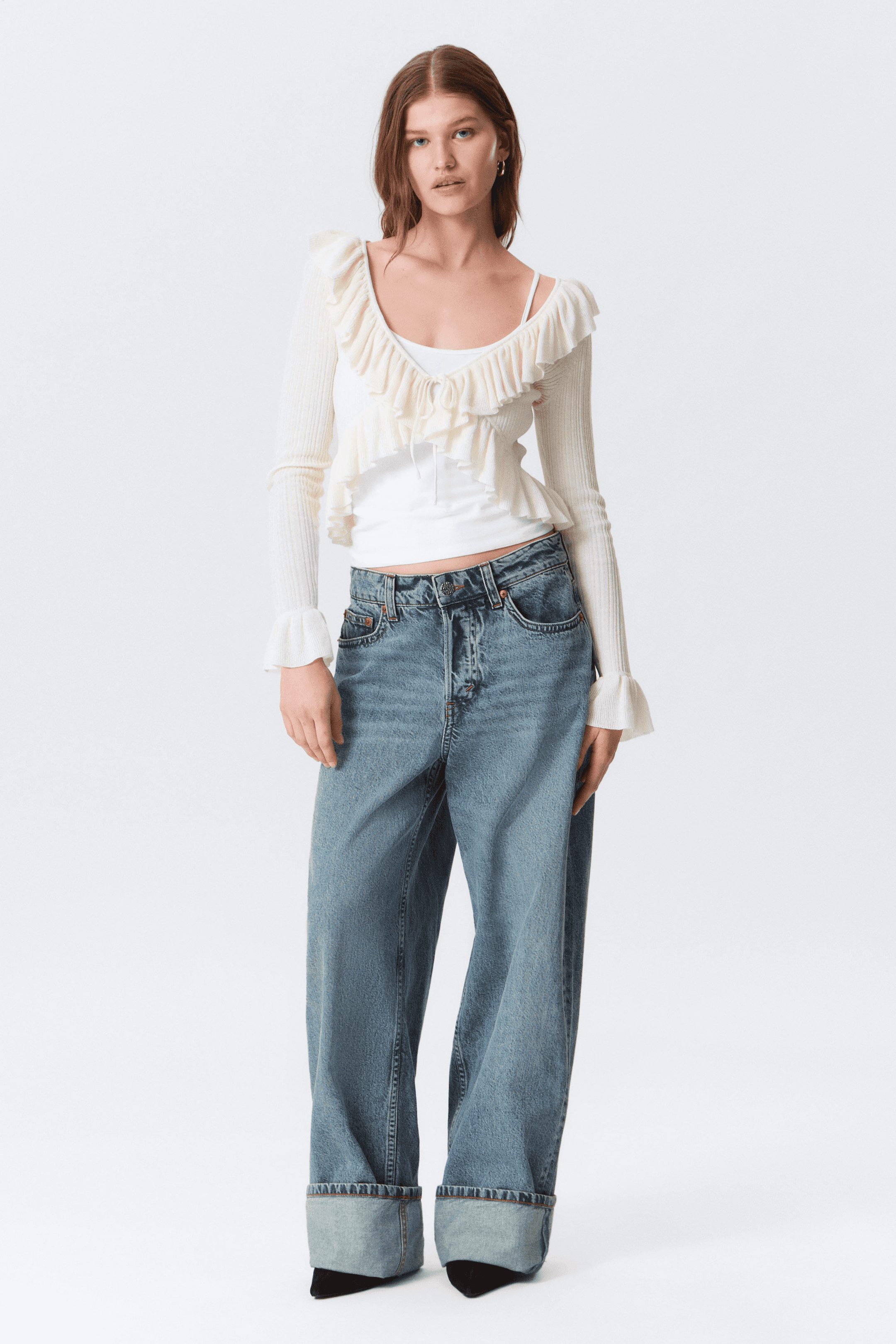 Peggy Low Rise Loose Baggy Leg Jeans - Image 1