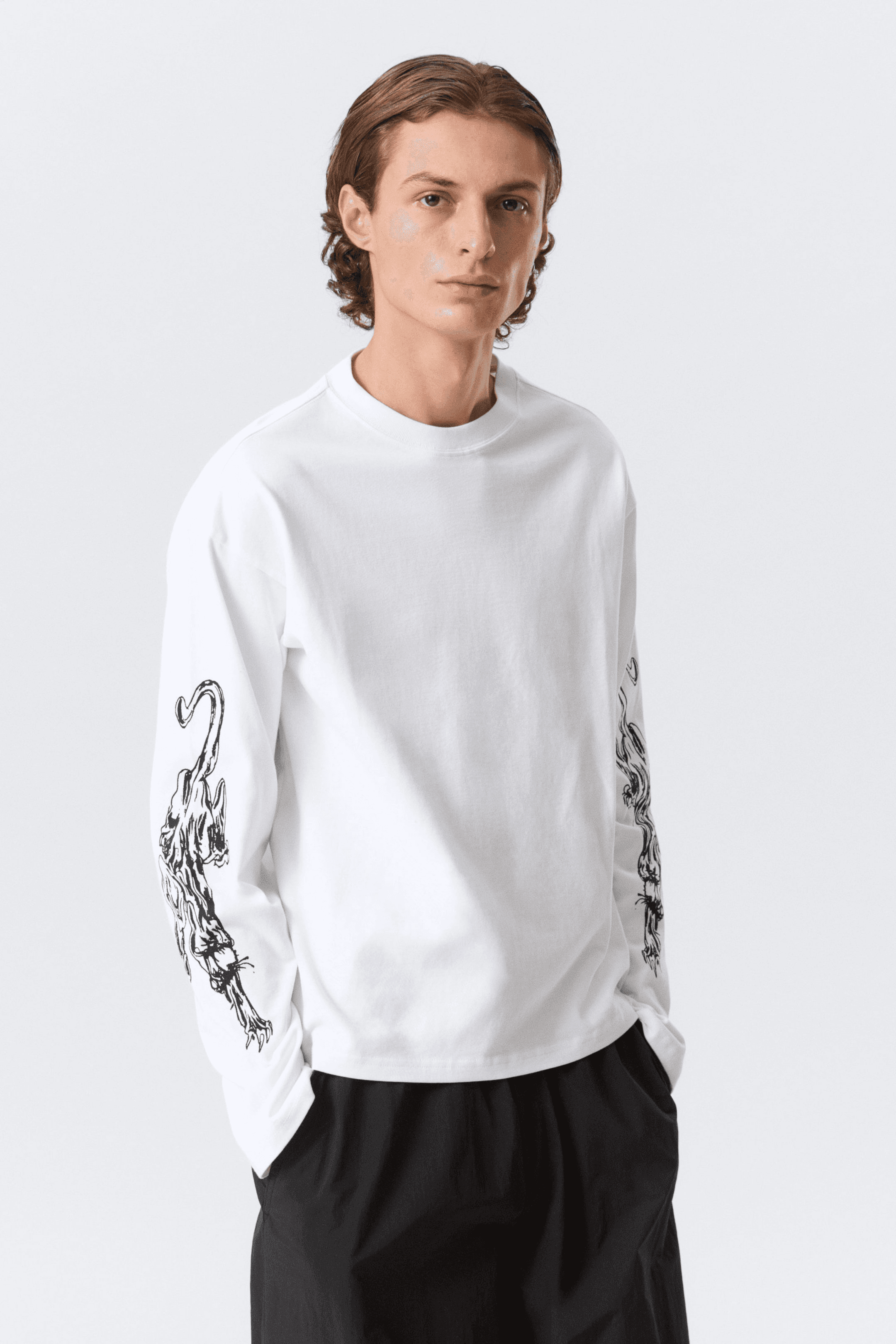 Great Boxy Graphic Long Sleeve T-shirt - Image 1