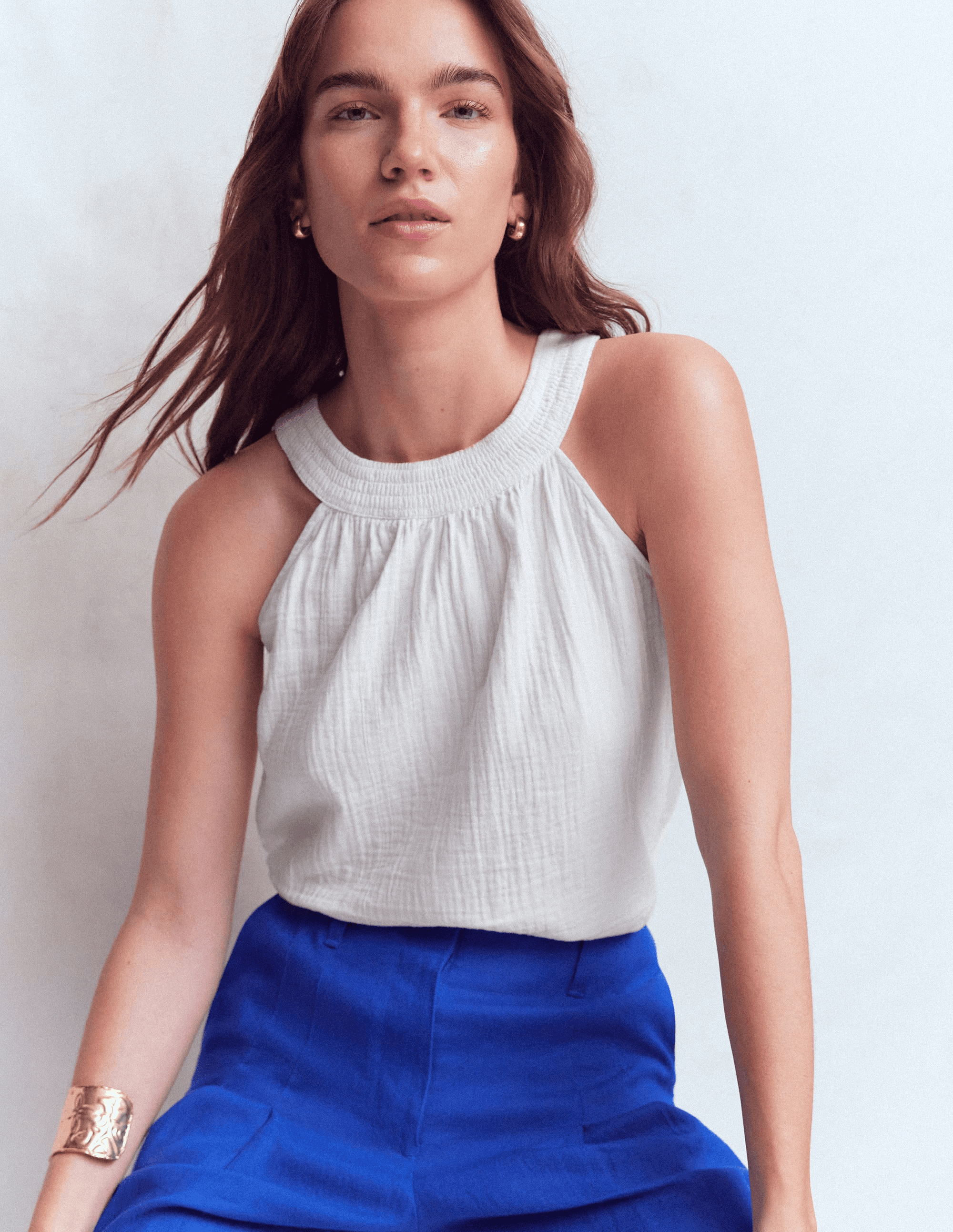 Halter-Neck Double Cloth Top - Image 1