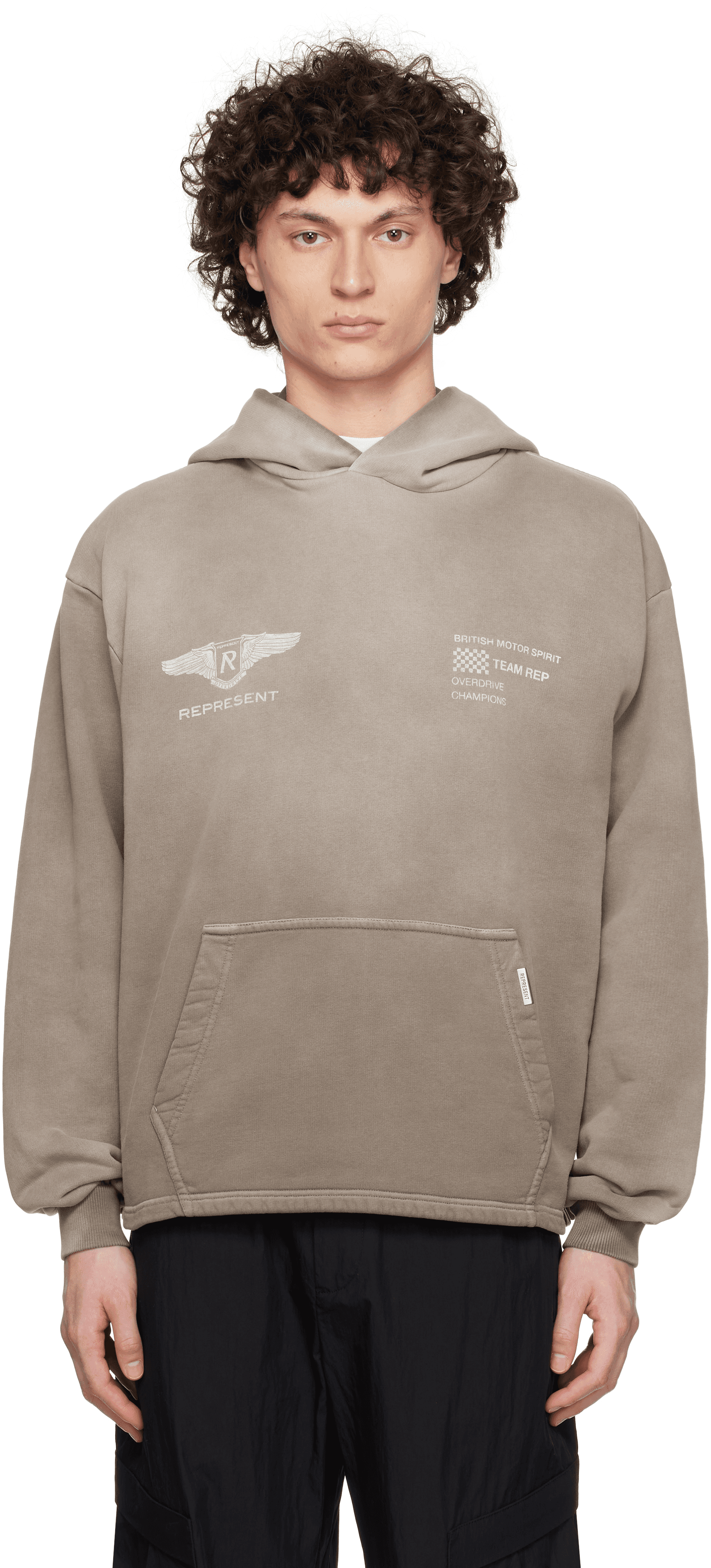 Gray 'Team Rep' Hoodie - Image 1