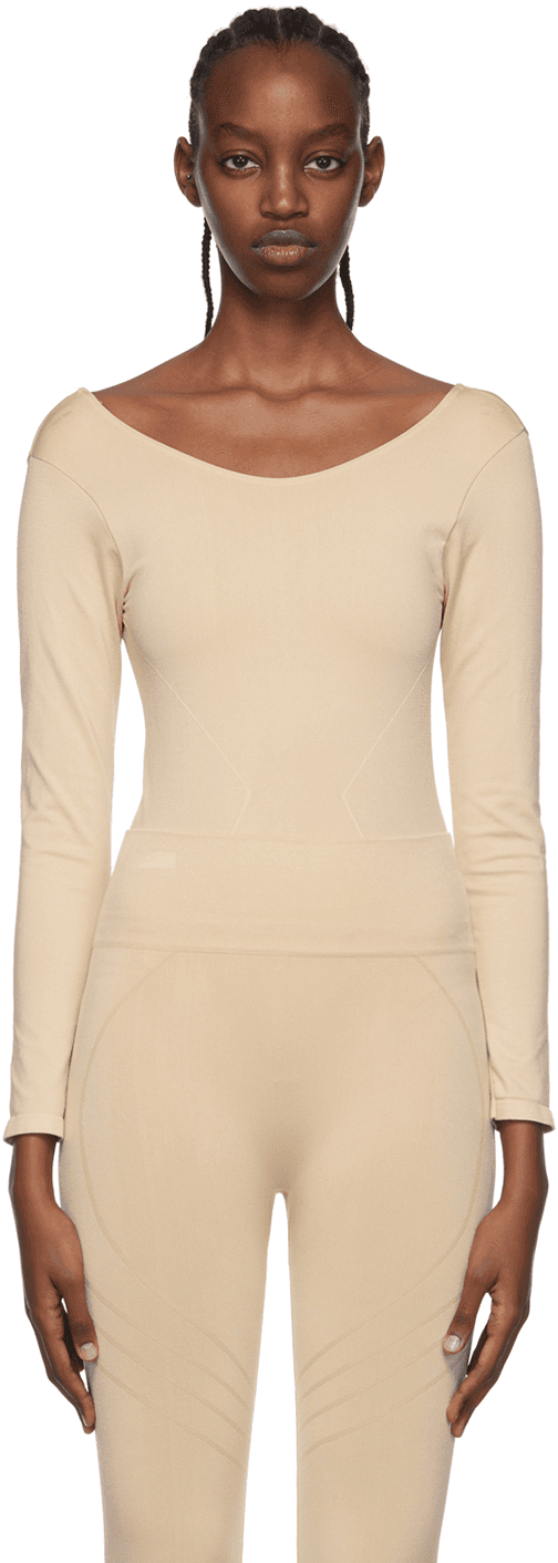 Beige Vivid Bodysuit - Image 1