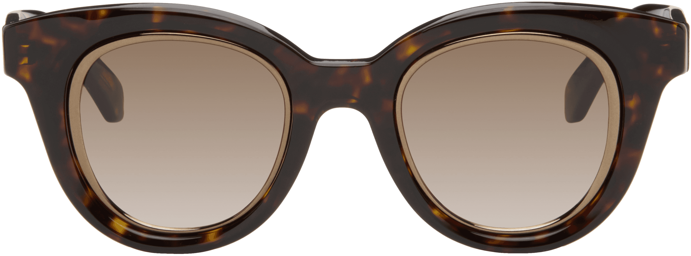 Brown Mini Anagram Butterfly Sunglasses - Image 1