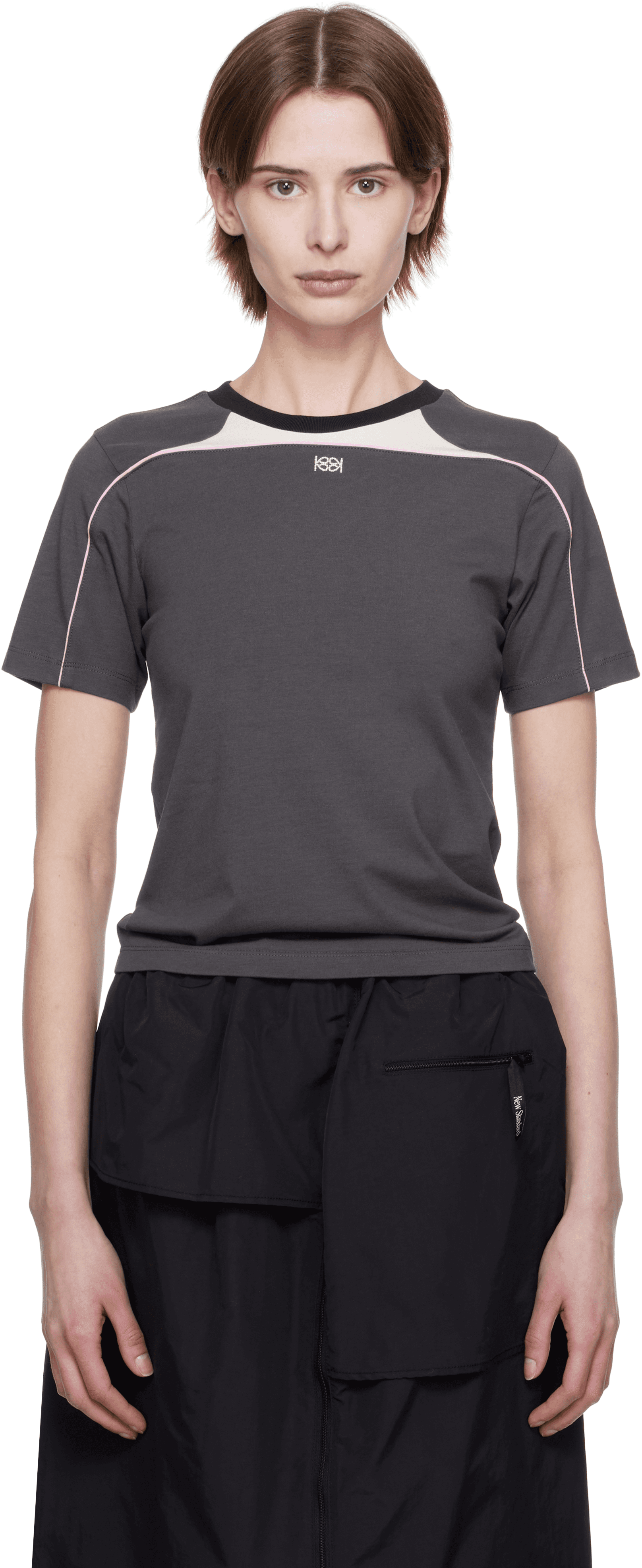 Gray Cycle Half Sleeve T-shirt - Image 1