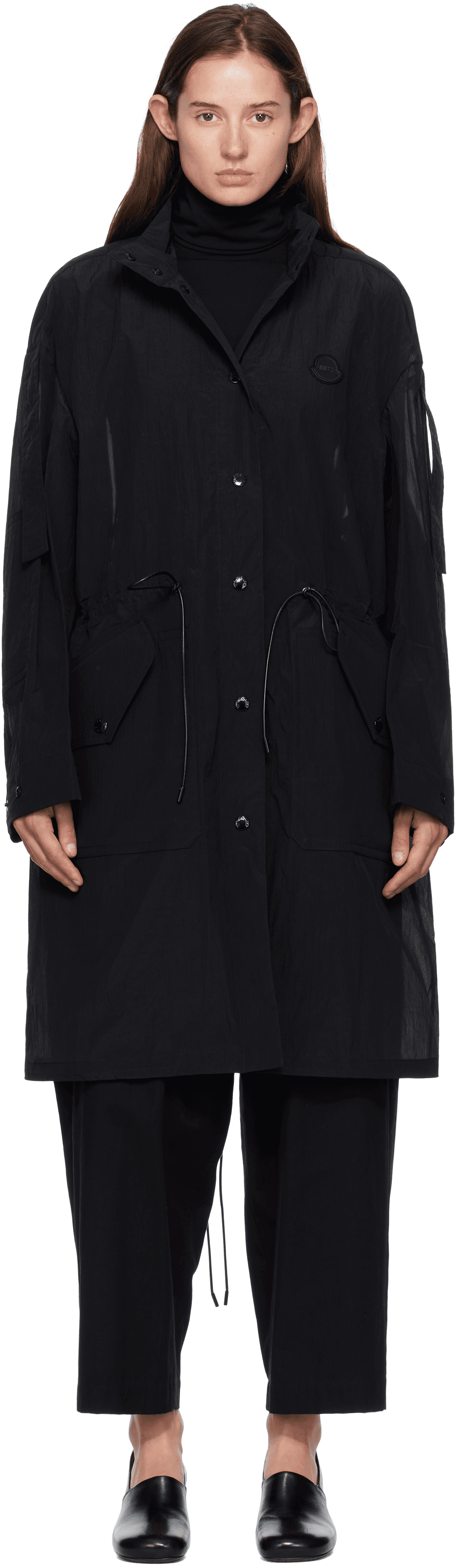 Moncler x EE72 Black Prapiroon Coat - Image 1