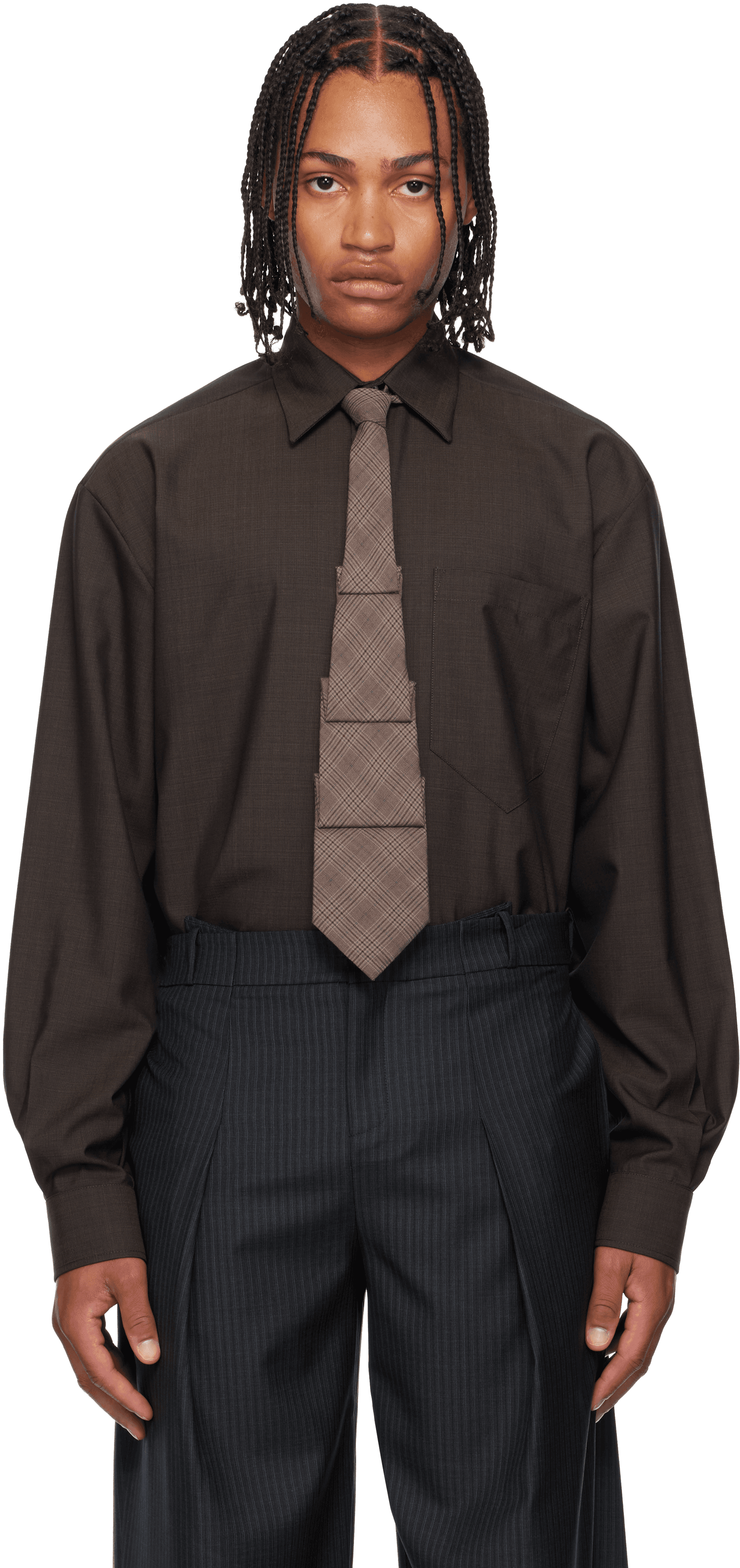 Brown Fundamental Shirt - Image 1