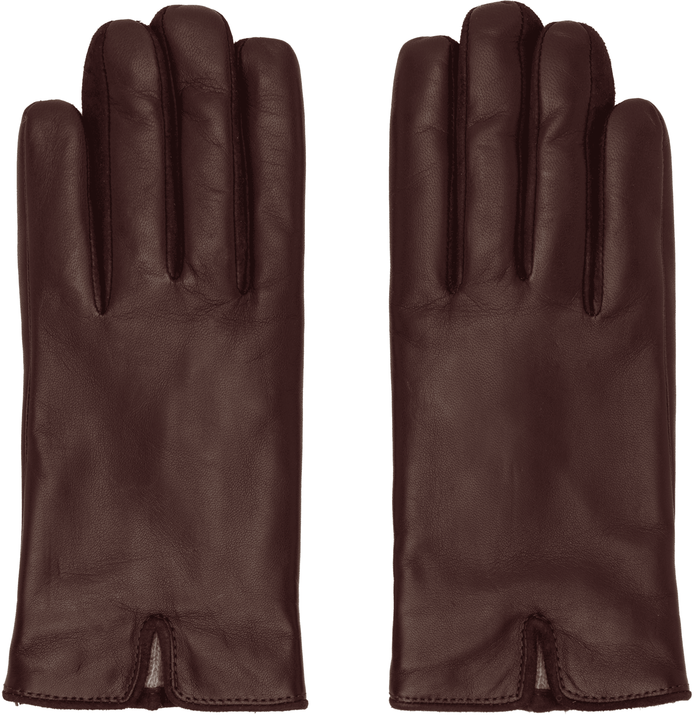 SSENSE Exclusive Burgundy Essentials Gloves - Image 1