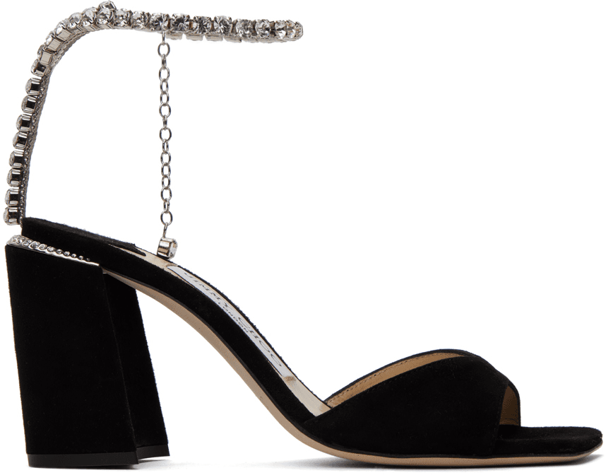Black Saeda 85 Heeled Sandals - Image 1