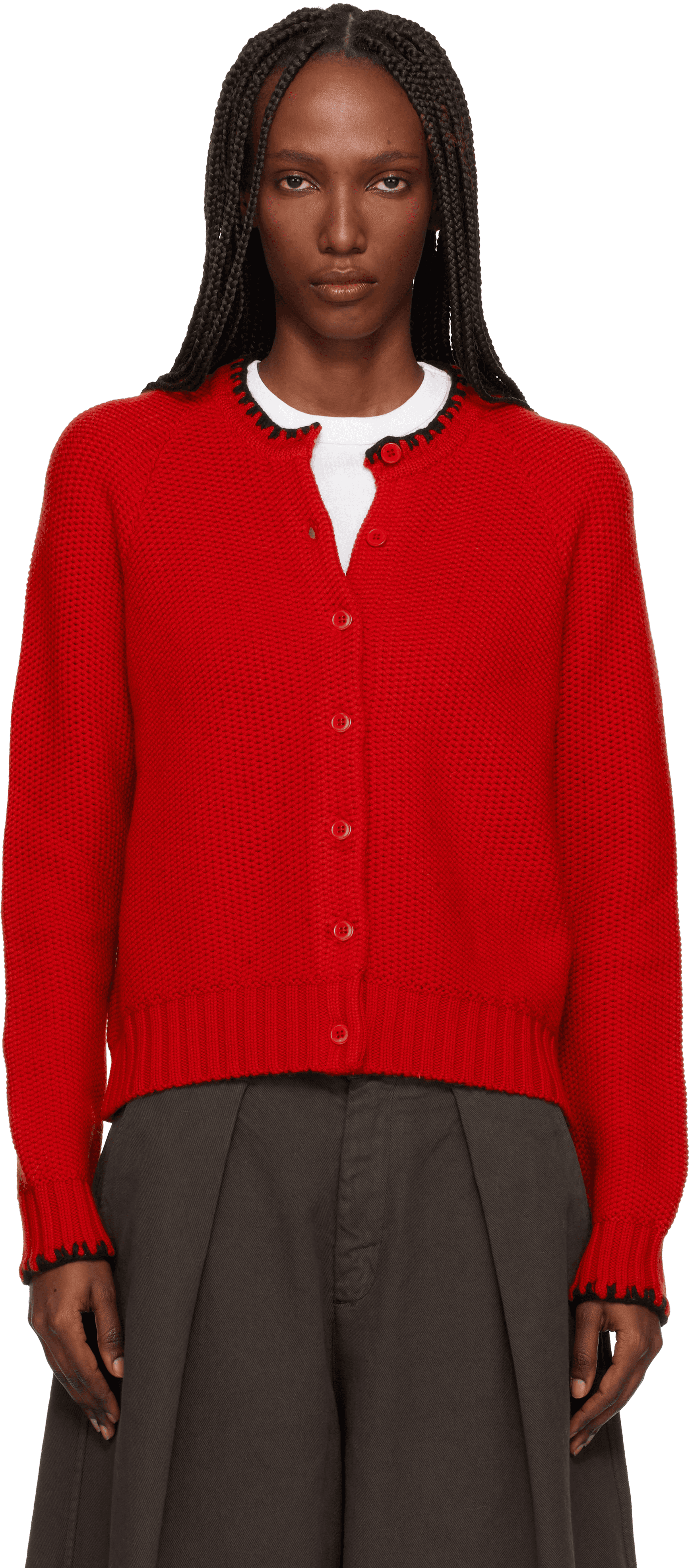 Red Lotus Cardigan - Image 1