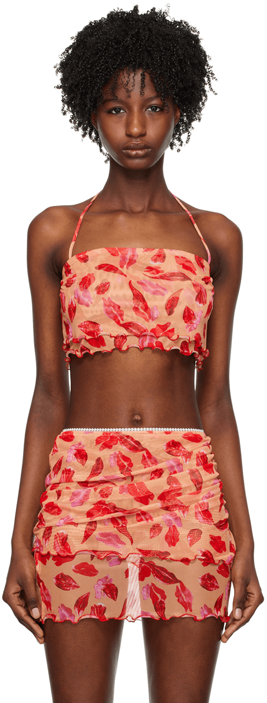 Red Graphic Camisole - Image 1