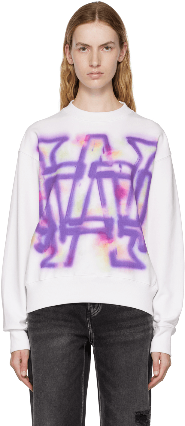 White Rainbow Symbol Sweatshirt - Image 1