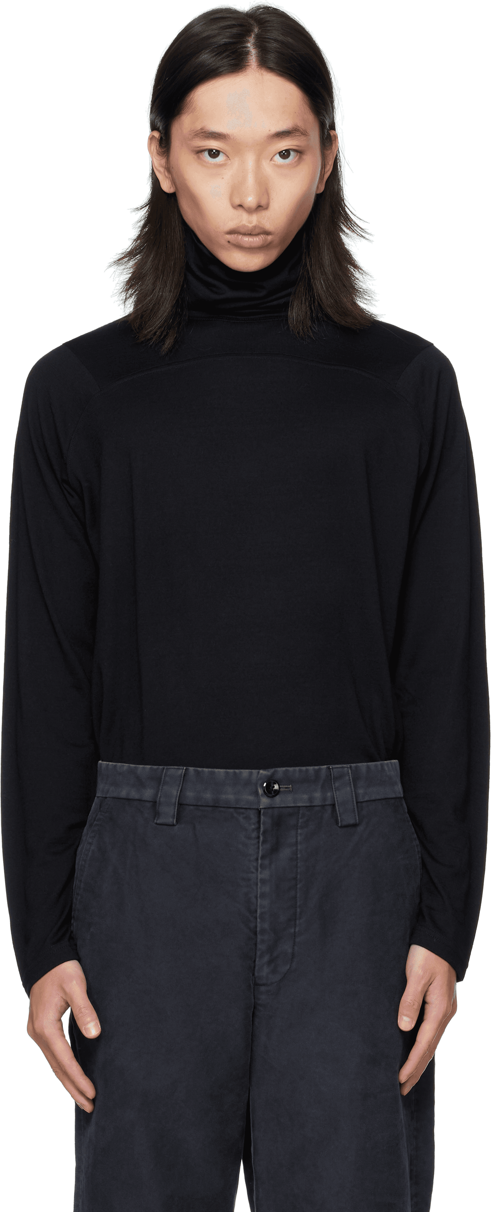 Black Game Turtleneck - Image 1