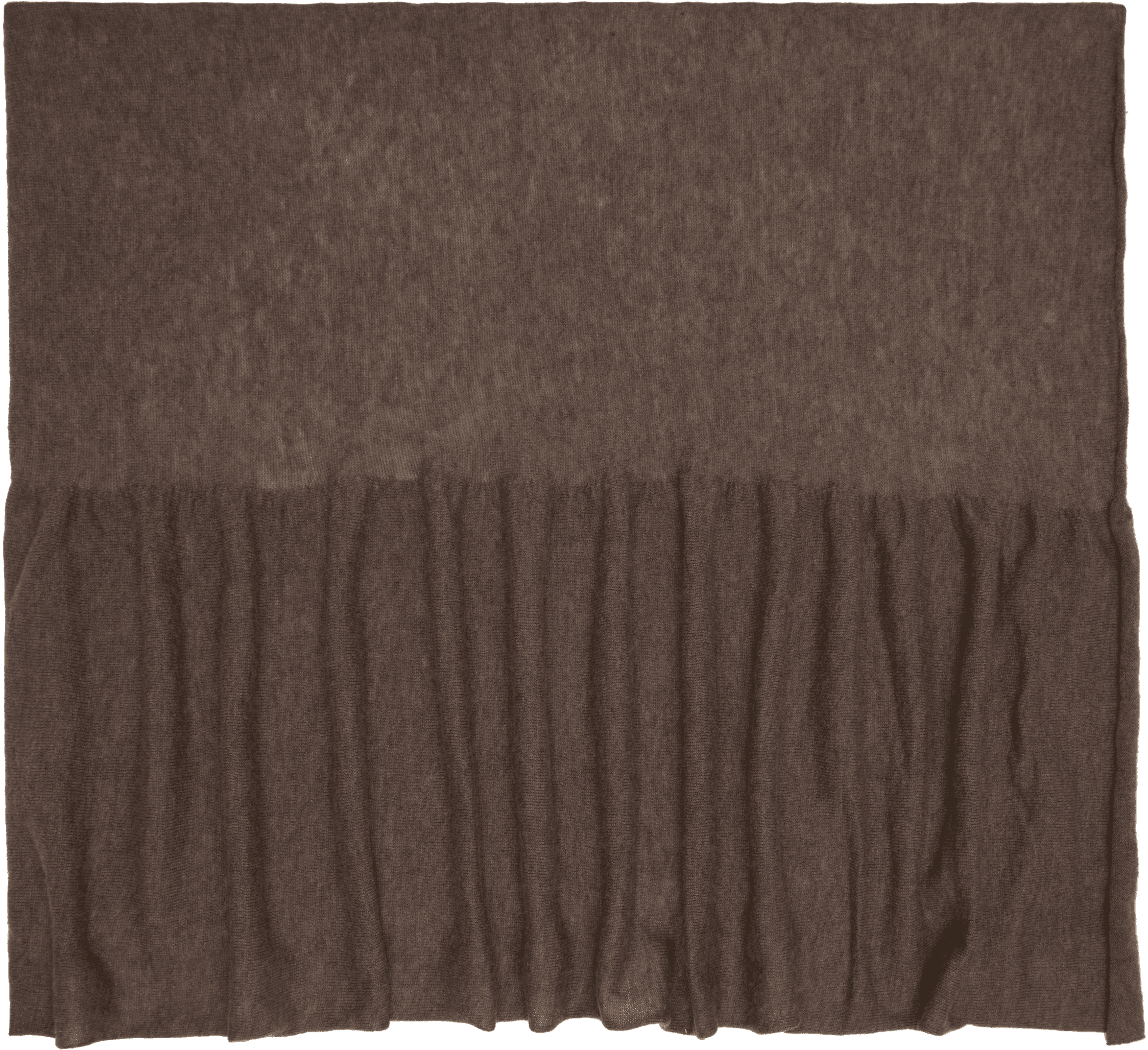 Taupe Merino Wool Shawl Scarf - Image 1