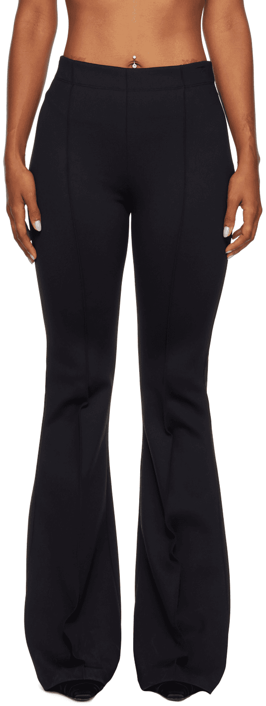 Black Scuba Trousers - Image 1
