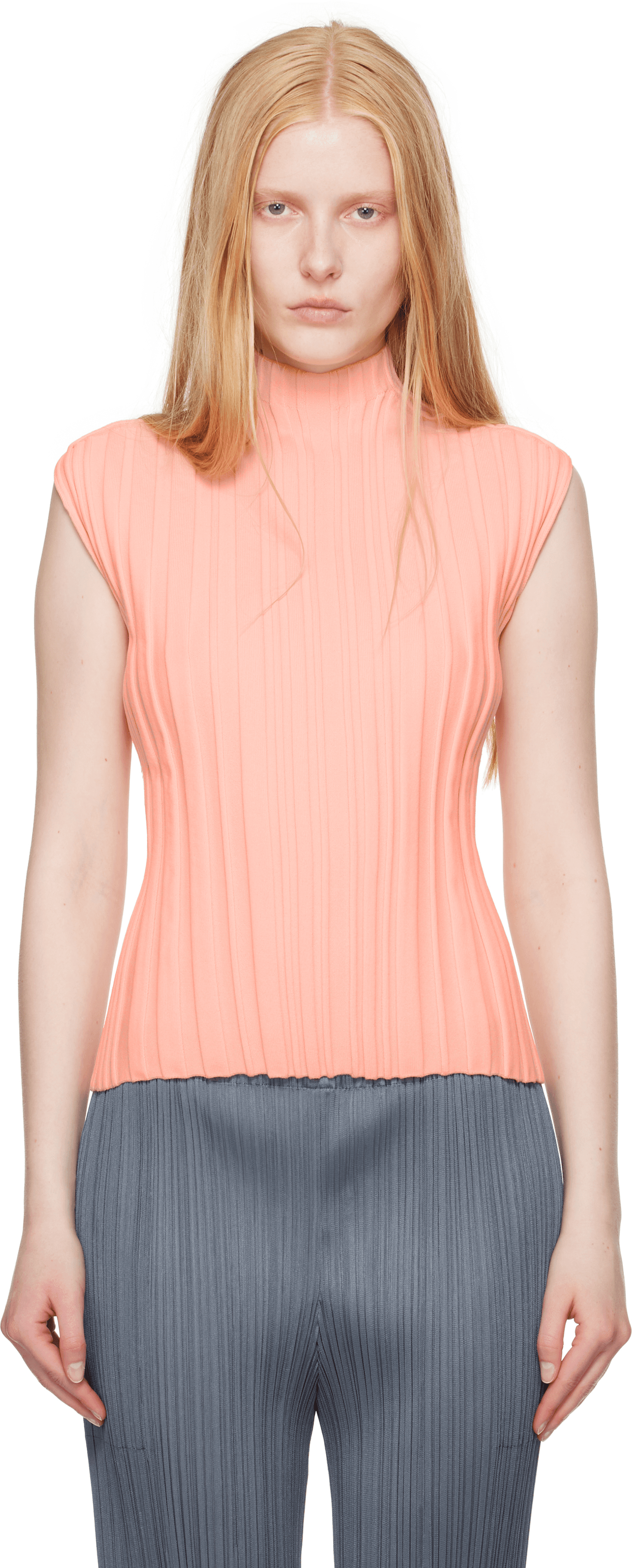 Pink Rib Knit Top - Image 1
