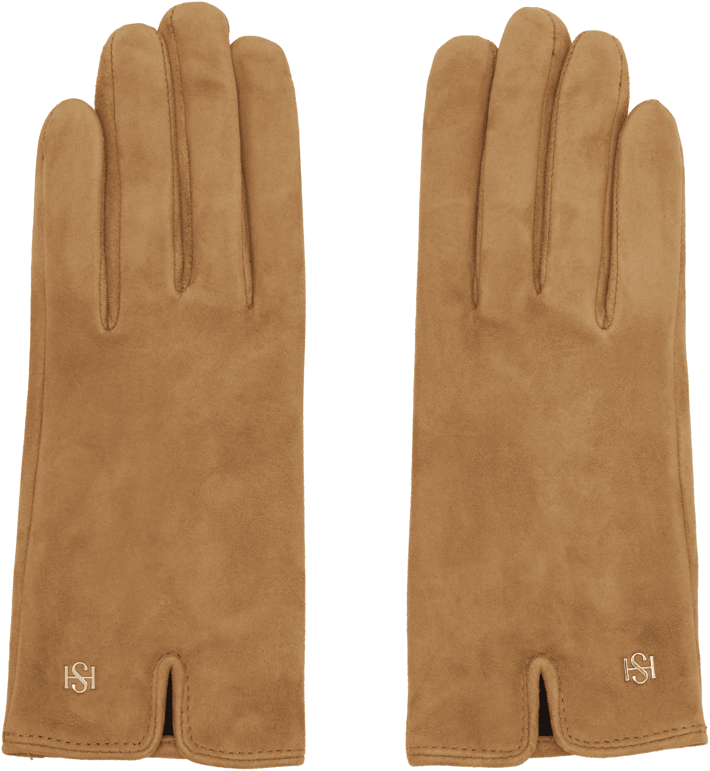 Tan Essentials Suede Gloves - Image 1