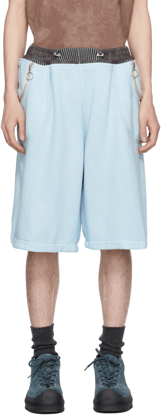 Blue Wide Cut Shorts - Image 1