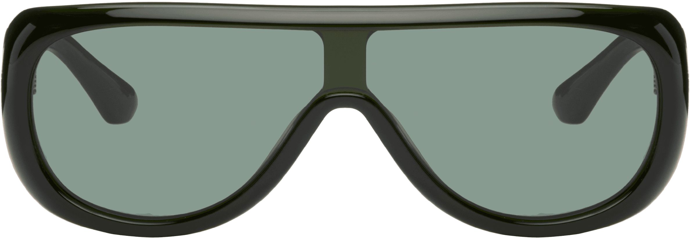 SSENSE Exclusive Green Sayf Sunglasses - Image 1