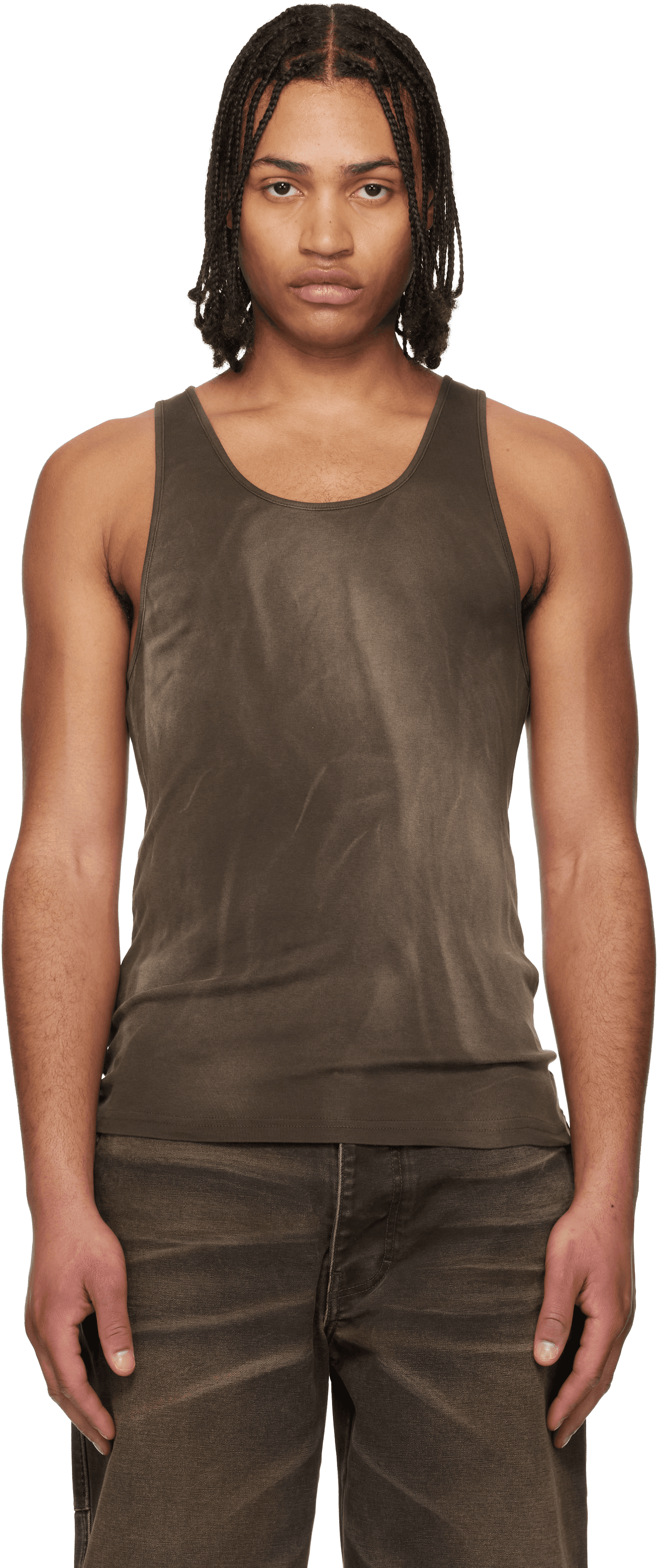 Brown Faded Tank Top - Image 1