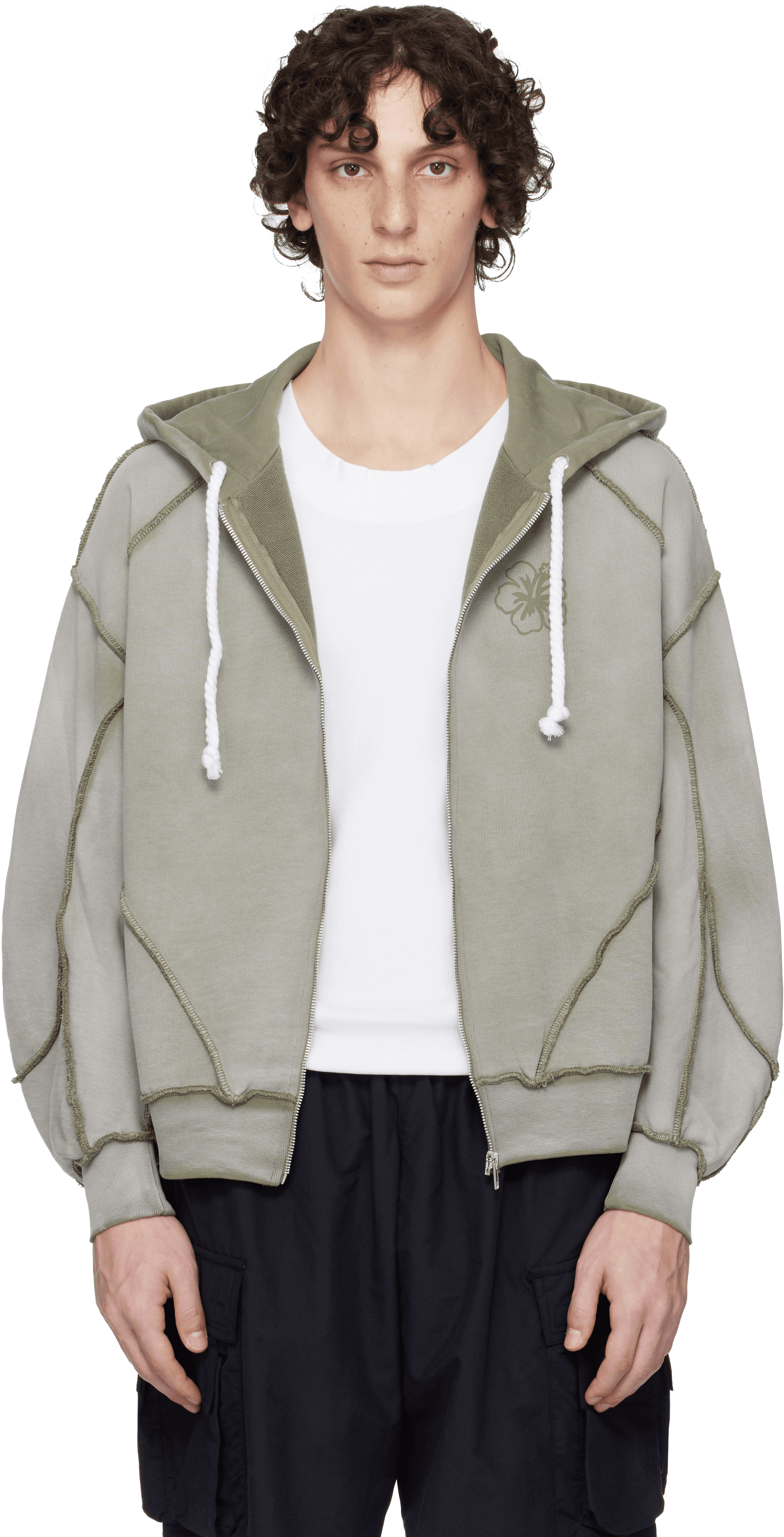 Gray Surf Hoodie - Image 1
