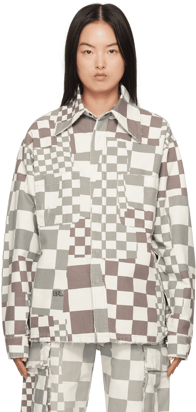 Gray Check Jacket - Image 1