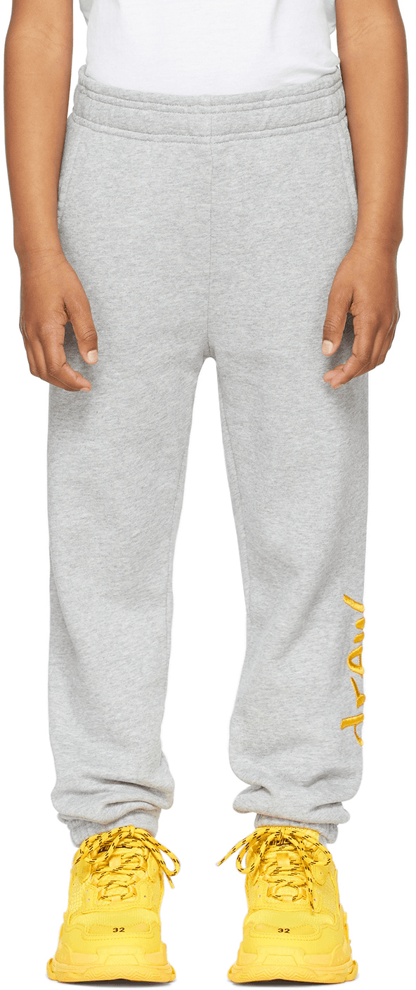 SSENSE Exclusive Kids Gray Scribble Lounge Pants - Image 1