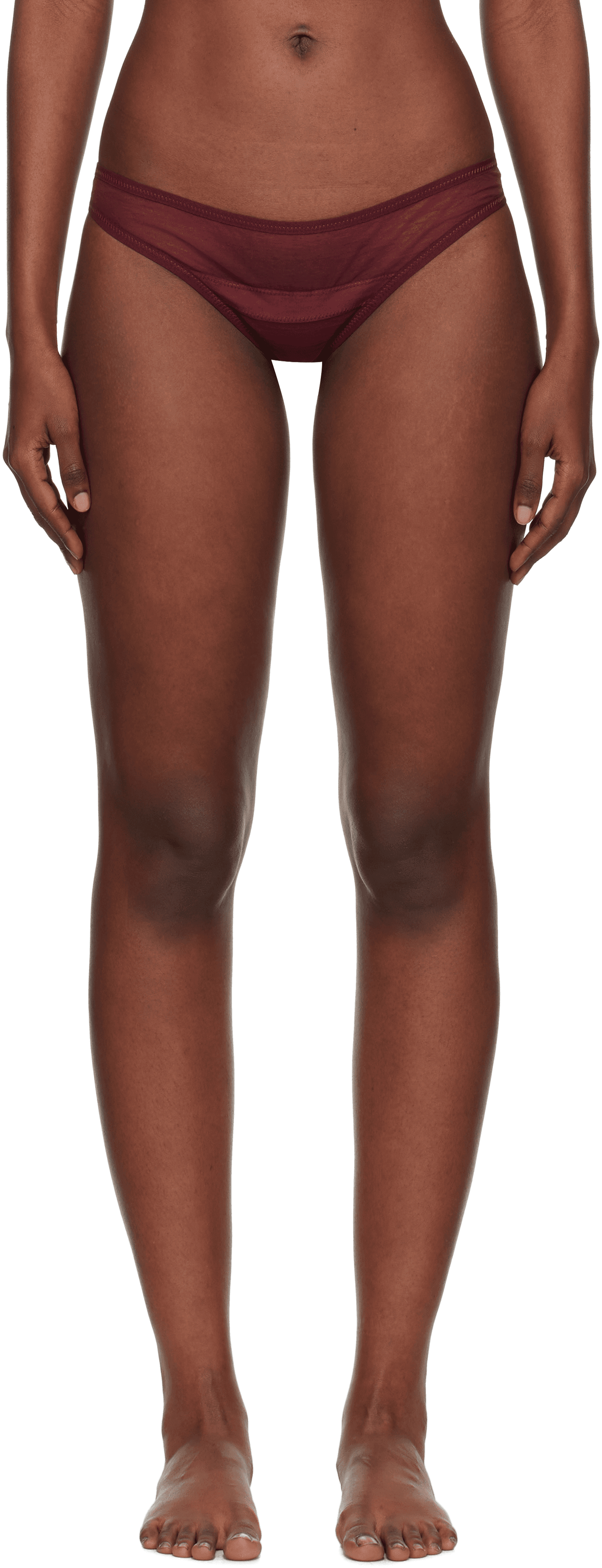 Burgundy Serena Thong - Image 1