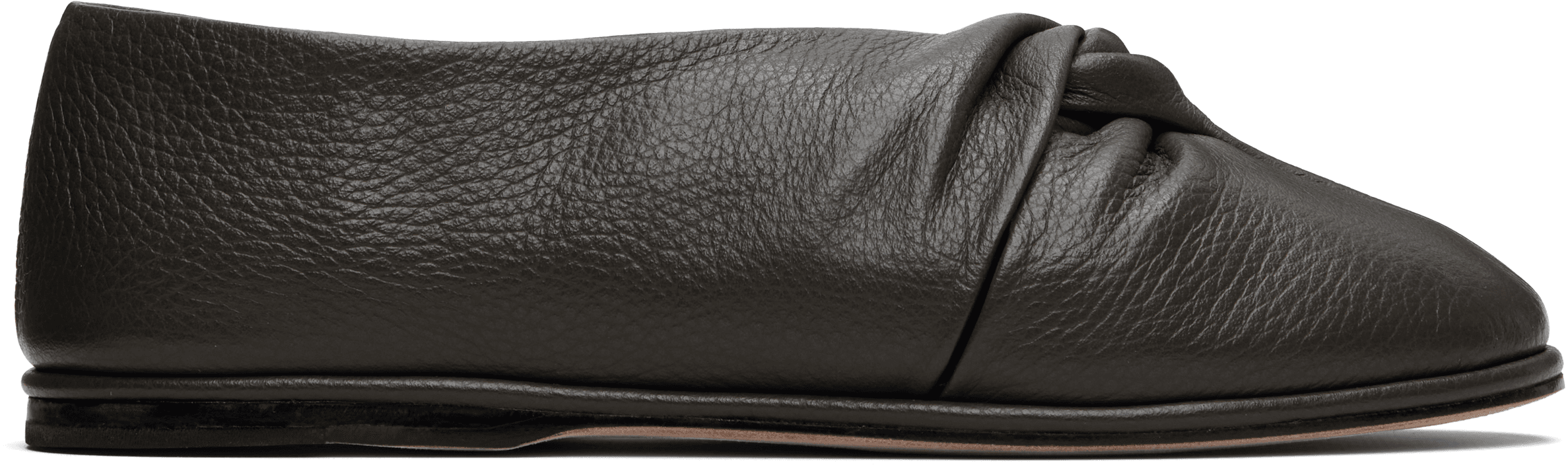 Gray Twist Ballerina Flats - Image 1