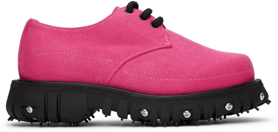 Kids Pink Lace-Up Derbys - Image 1