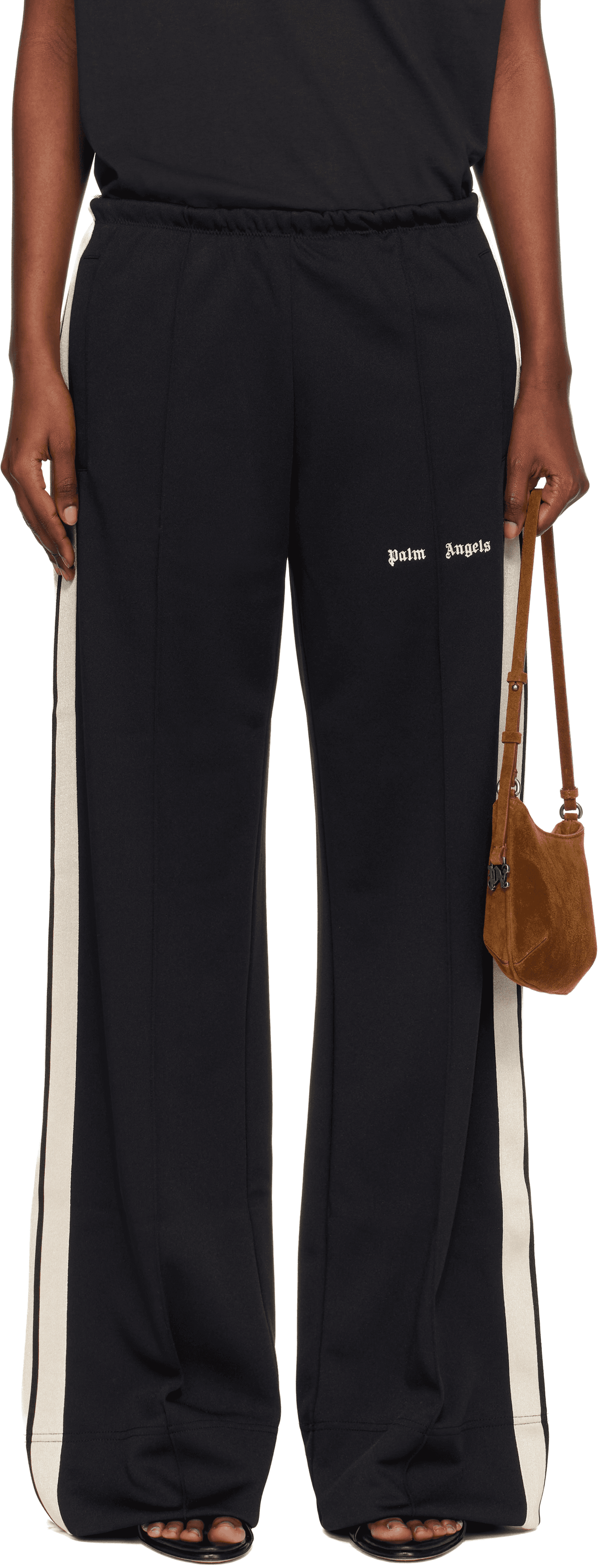 Black Classic Logo Track Loose Track Pants - Image 1