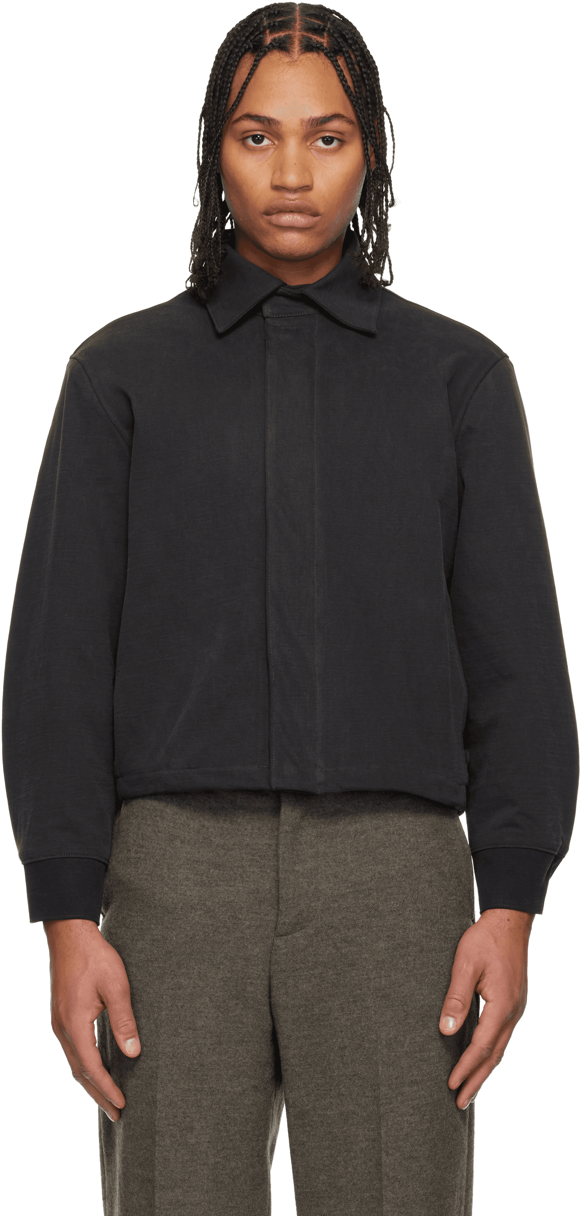 Black Padded Work Jacket - Image 1