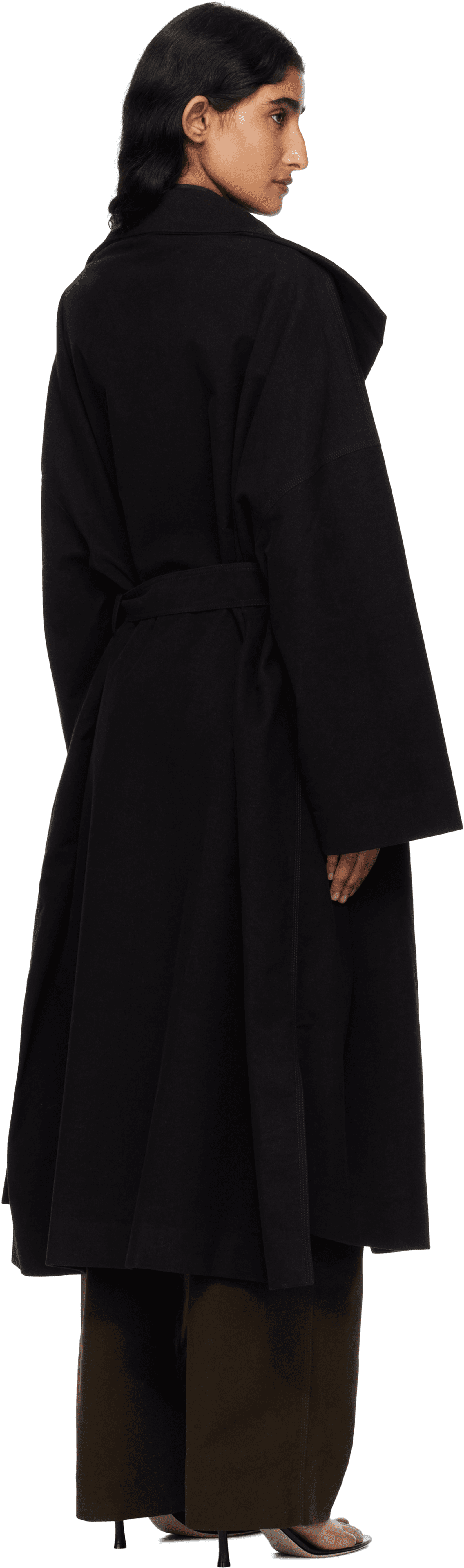 Black Grace Long Coat - Image 1