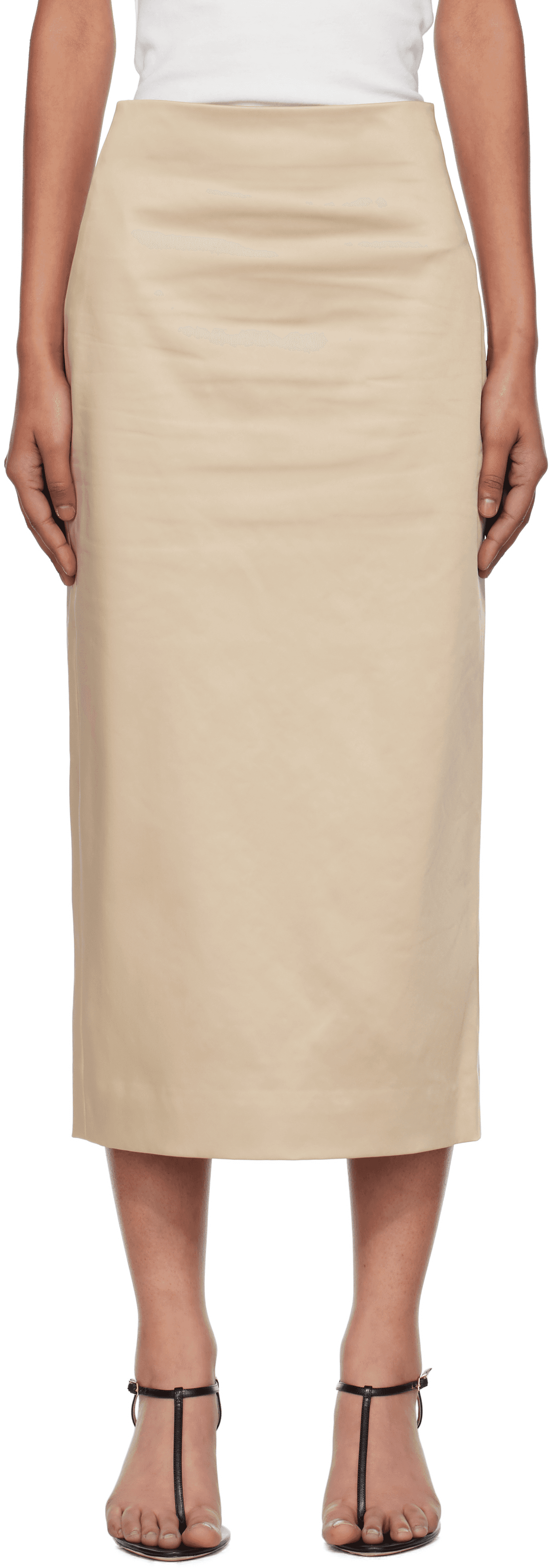 Beige Marisol Midi Skirt - Image 1