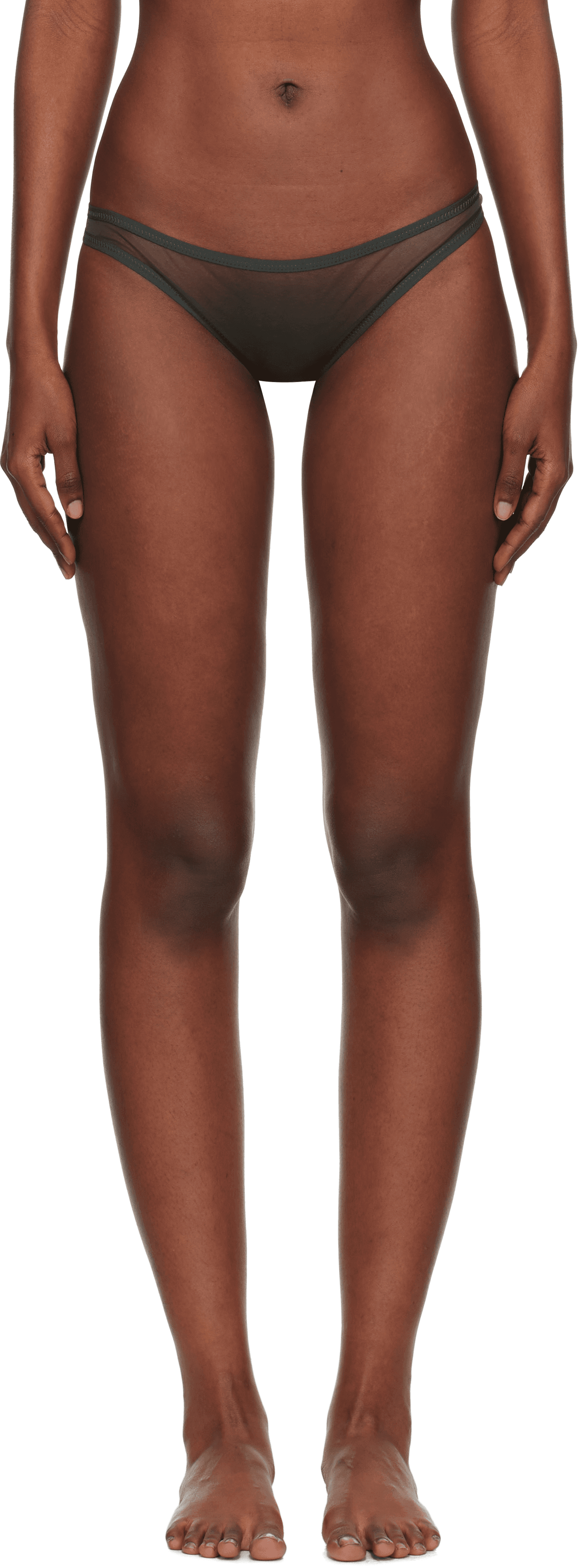 Khaki Jeanne Briefs - Image 1