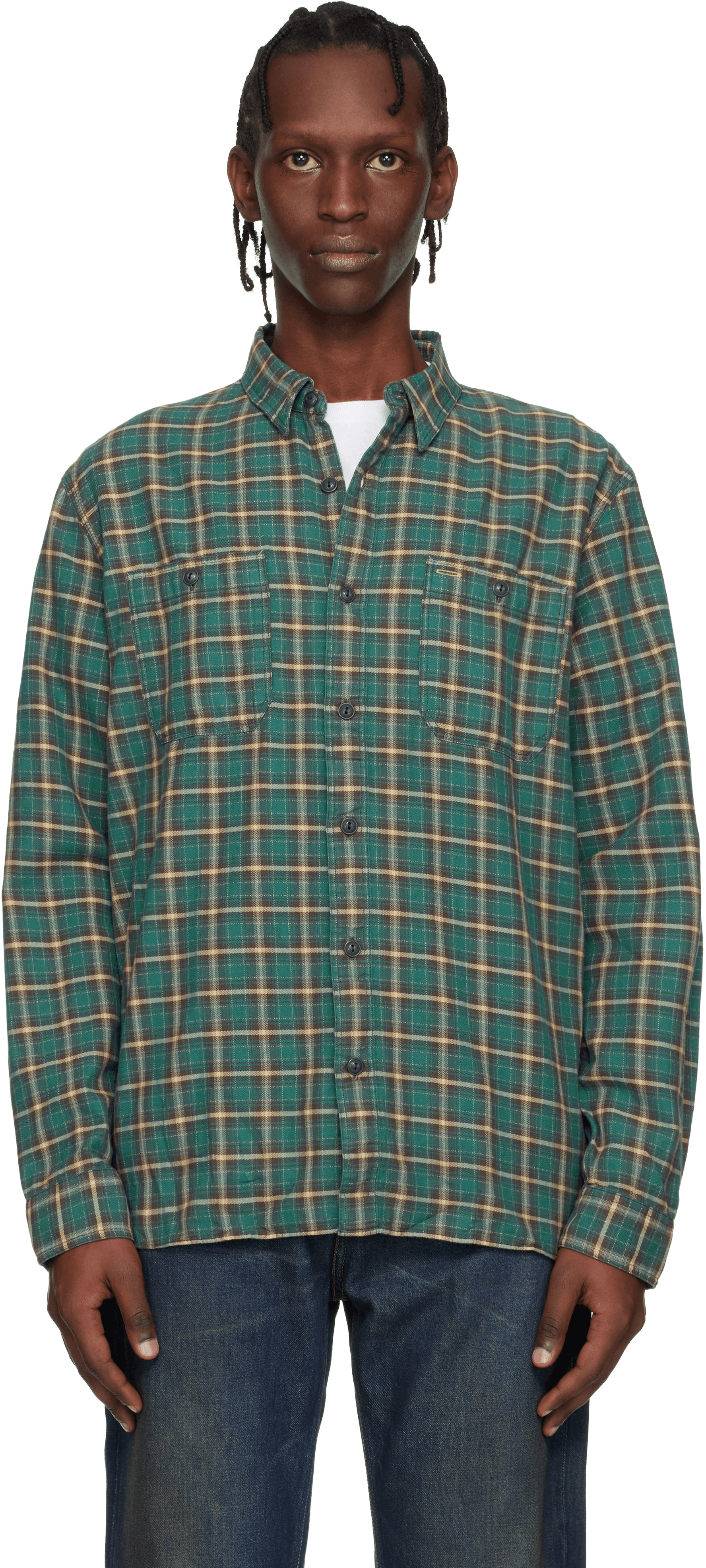 Blue Flannel Shirt - Image 1