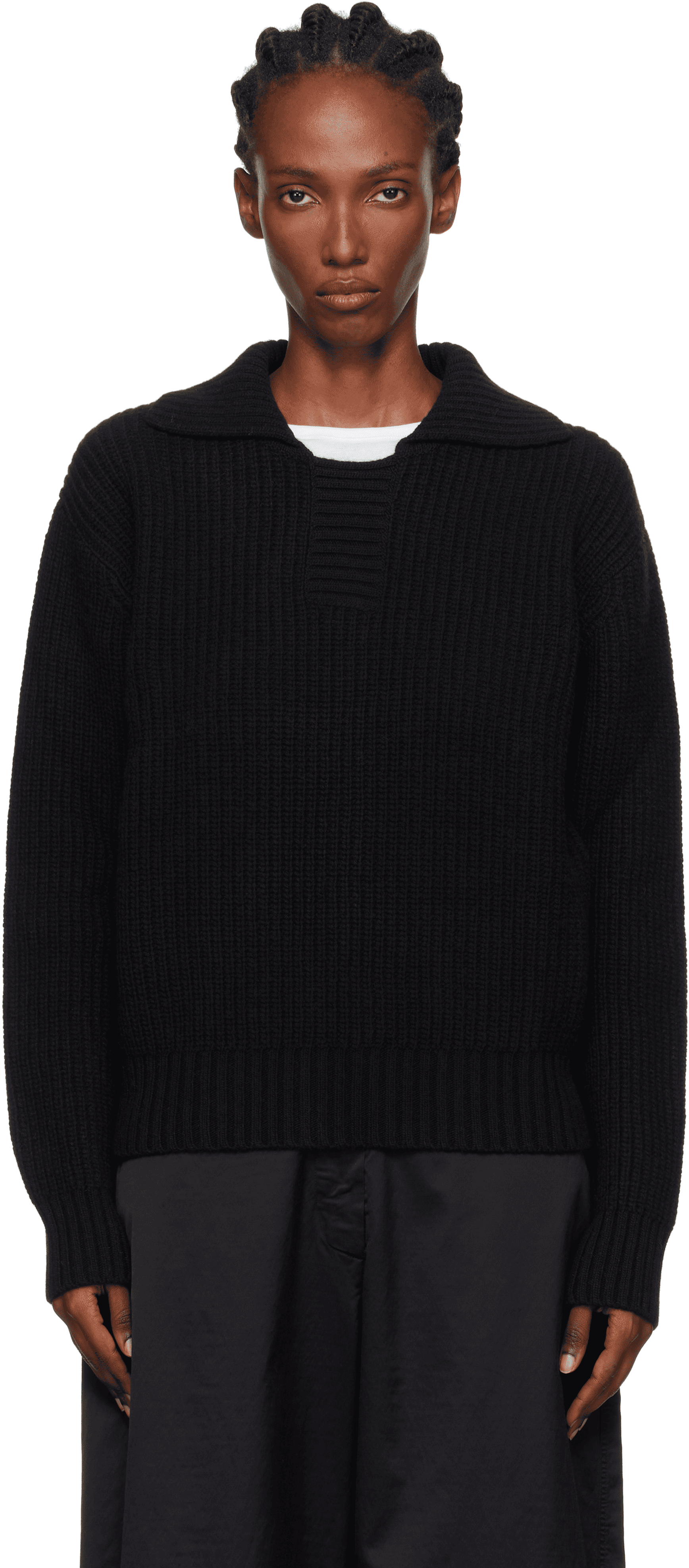 Black Collar Sweater - Image 1