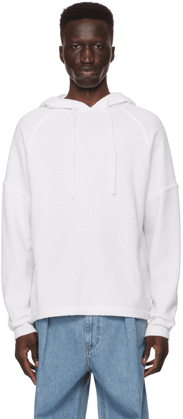Off-White Drawstring Hoodie - Image 1