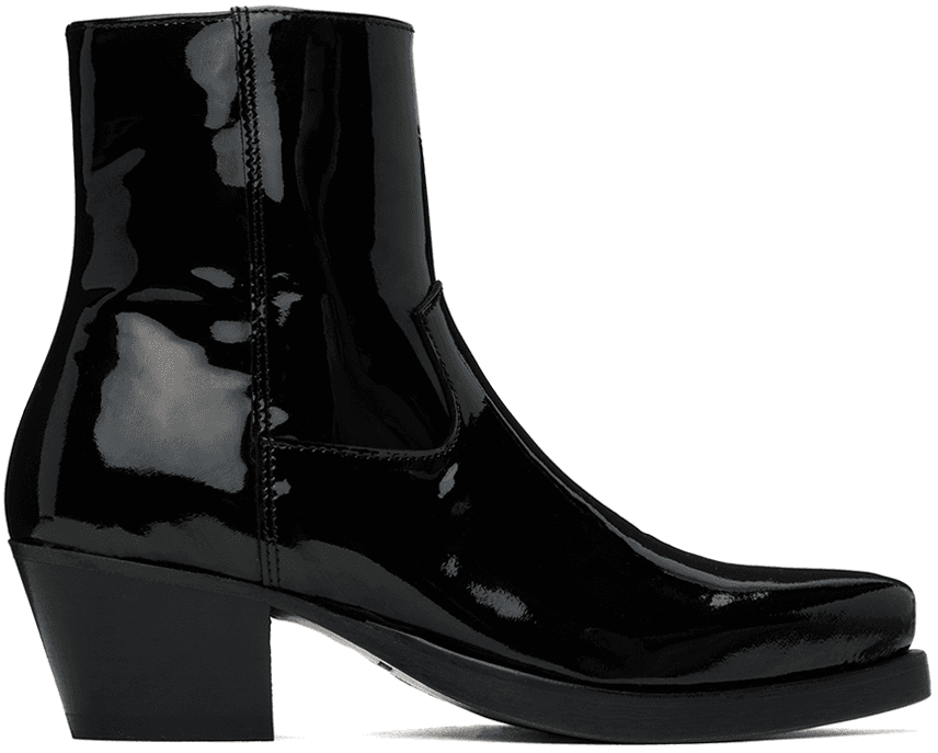Black Western Boots - Image 1