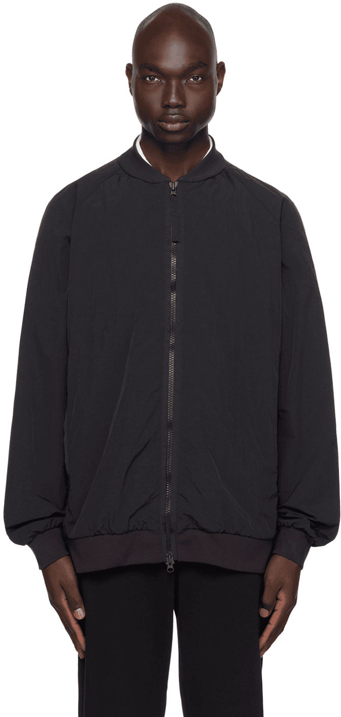 Black Faber Bomber Jacket - Image 1